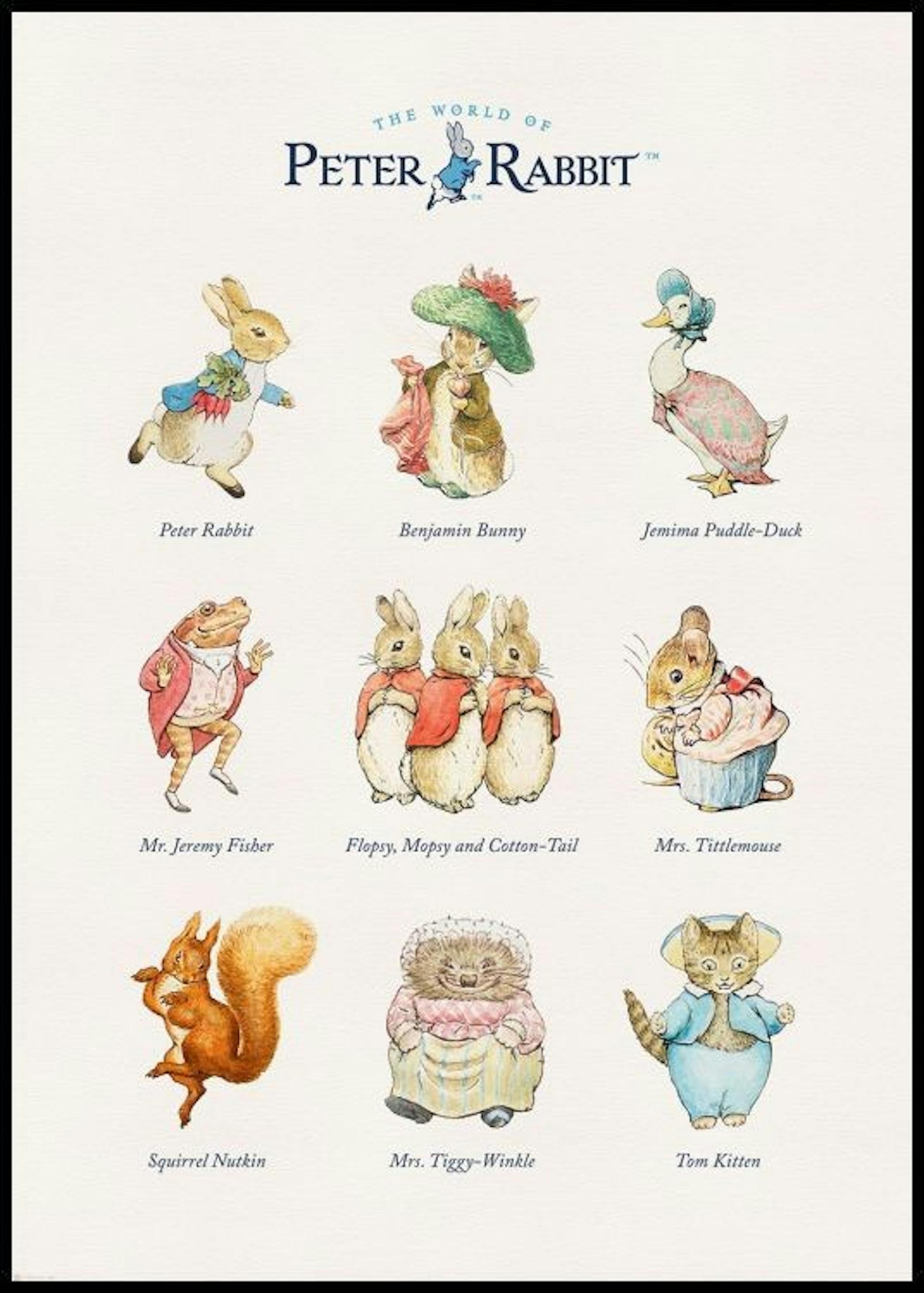 Tales of Peter Rabbit & Friends Poster | Whimsical Beatrix Potter ...