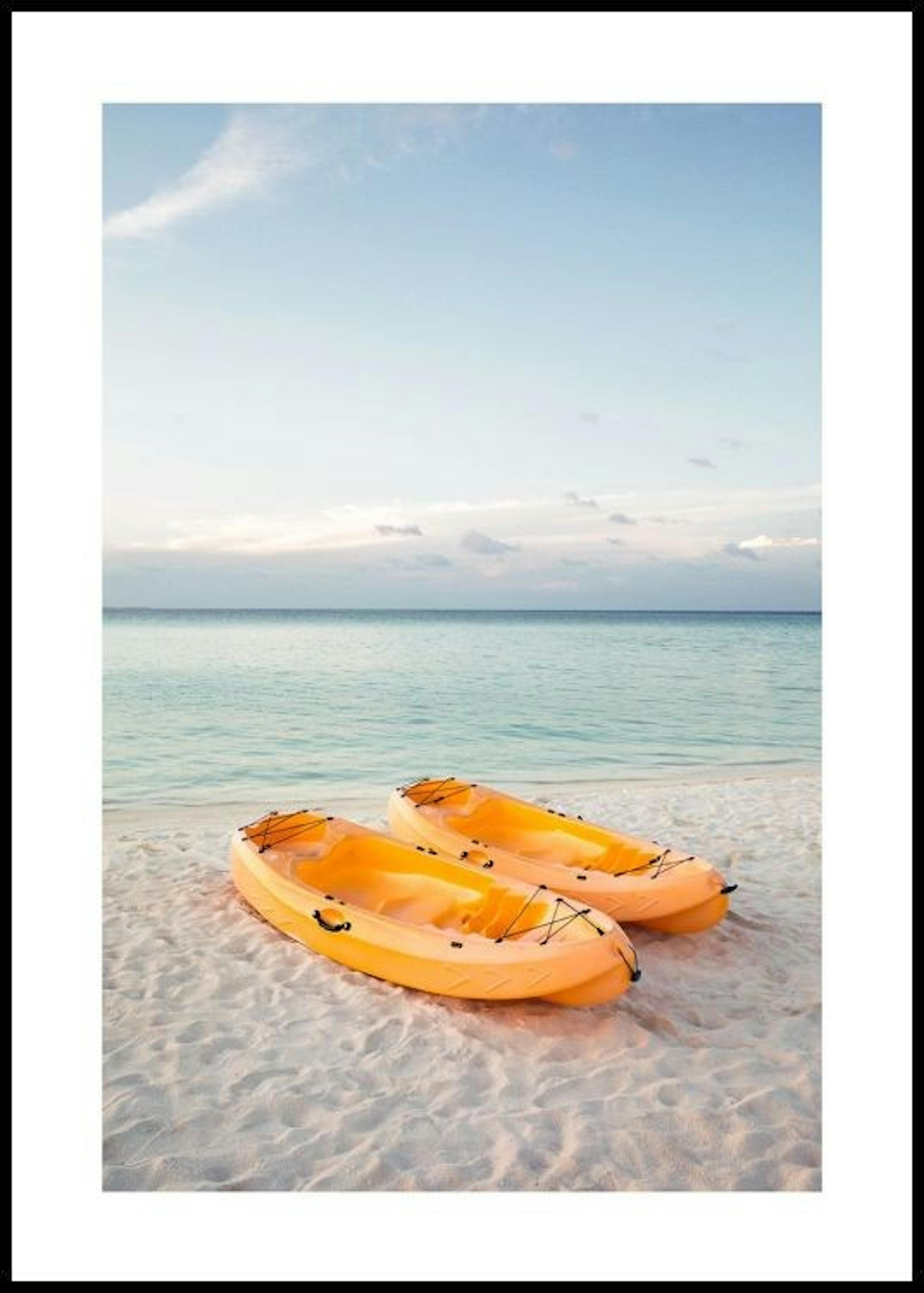 Pair of Ocean Kayaks Poster thumbnail