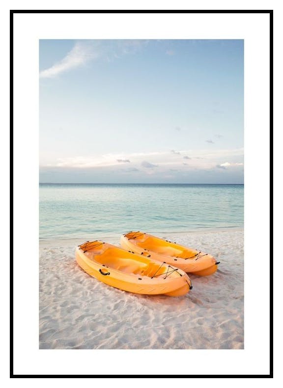 Pair of Ocean Kayaks Poster (30x40 cm) - Poster Store