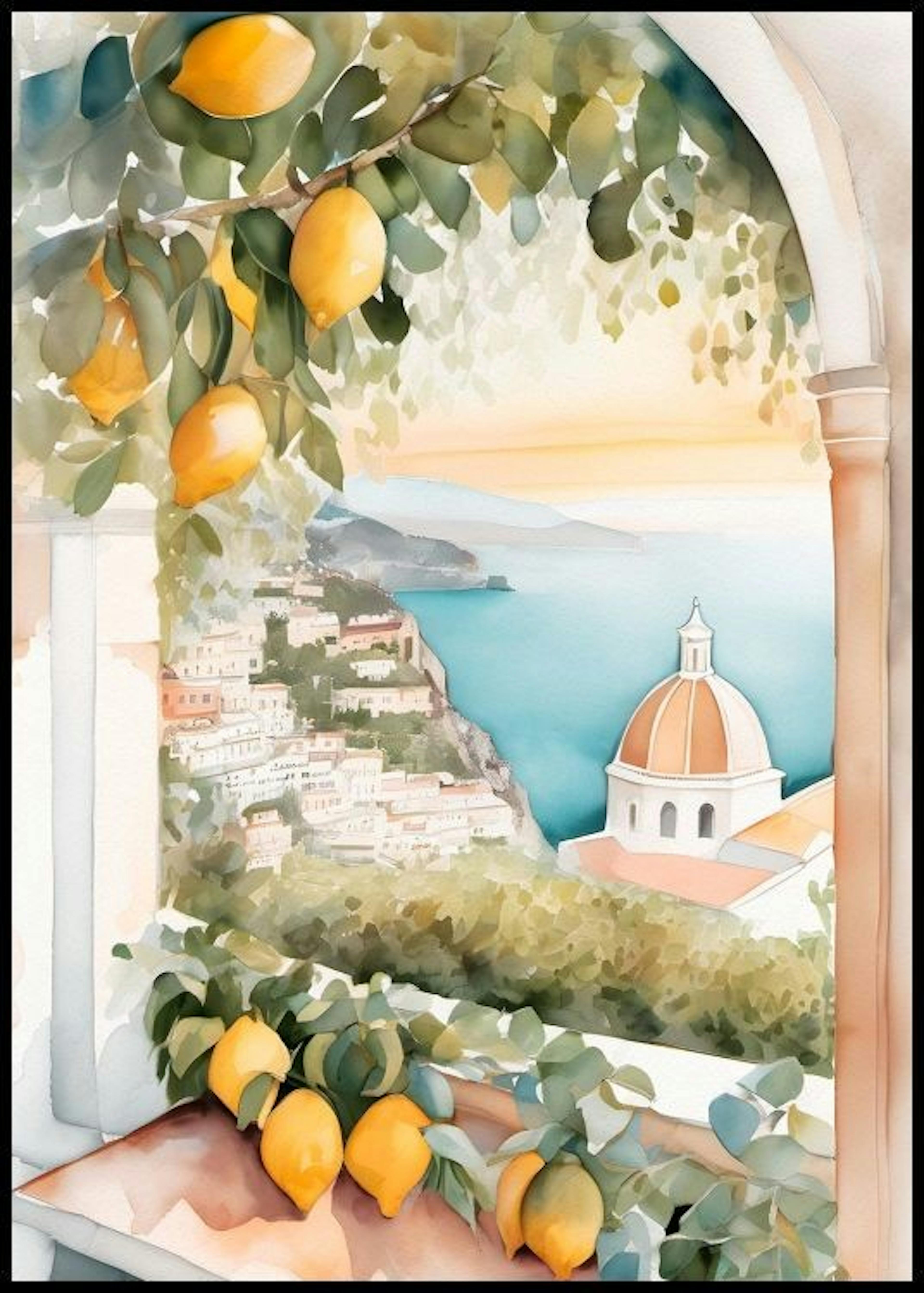 Amalfi Kunstposter 0