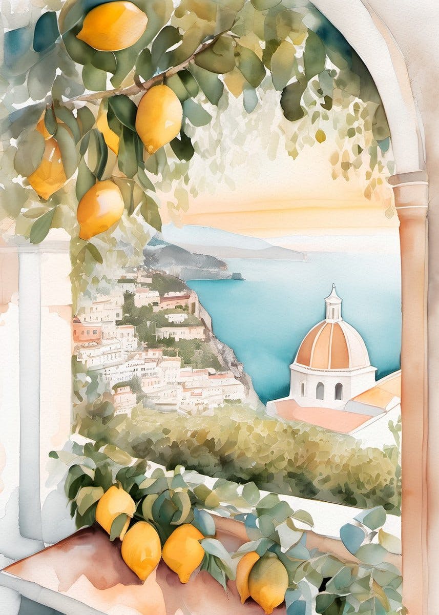Amalfitánské Umění Plakát 0