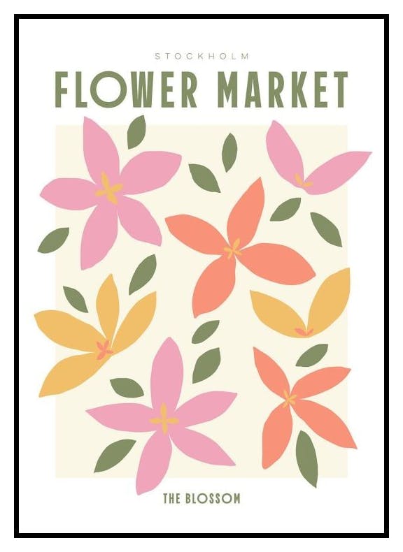 Marché aux Fleurs - L'Épanouissement Affiche Affiche - Poster Store