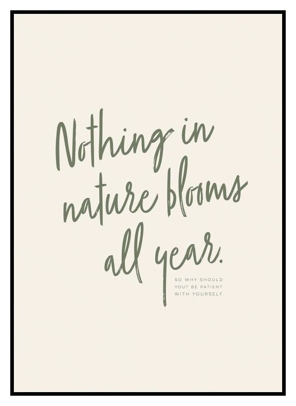 Nada florece todo el año Poster (21x30 cm) - Poster Store