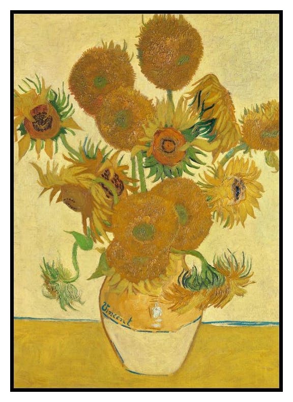 Van Gogh - Słoneczniki Plakat (50x70 cm) - Poster Store