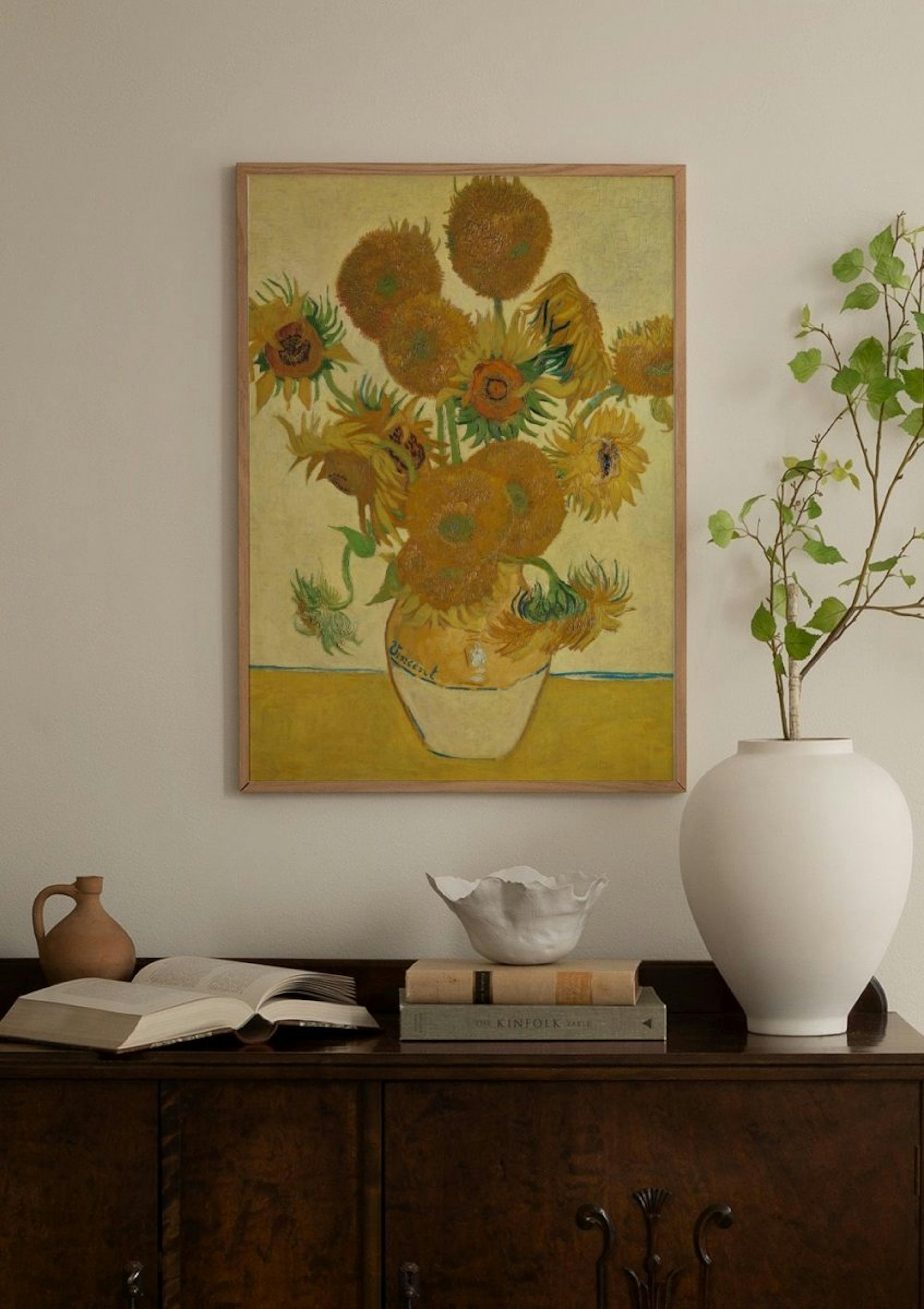 Vincent van Gogh - Sunflowers Poster thumbnail