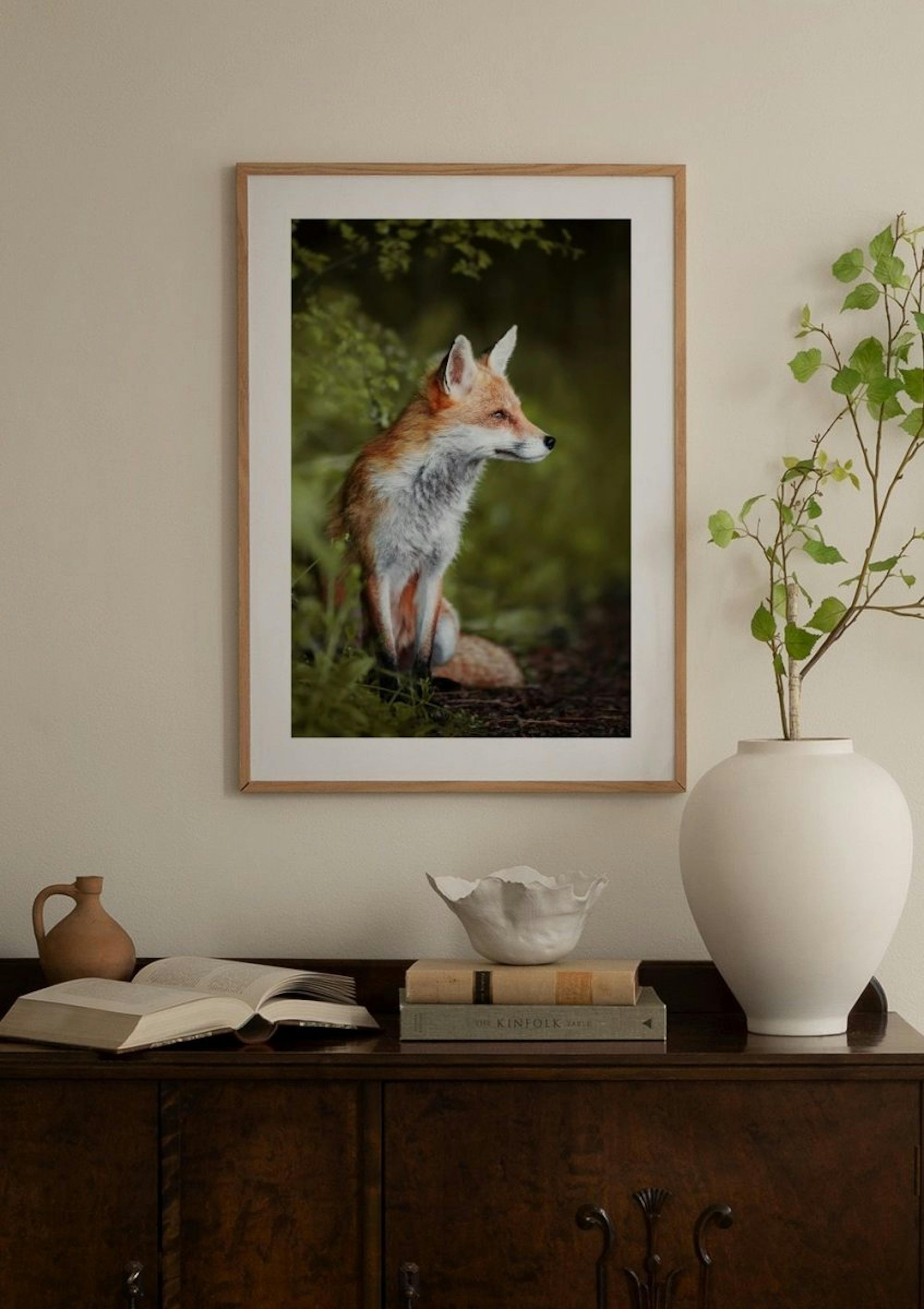 Thoughtful Fox Poster thumbnail