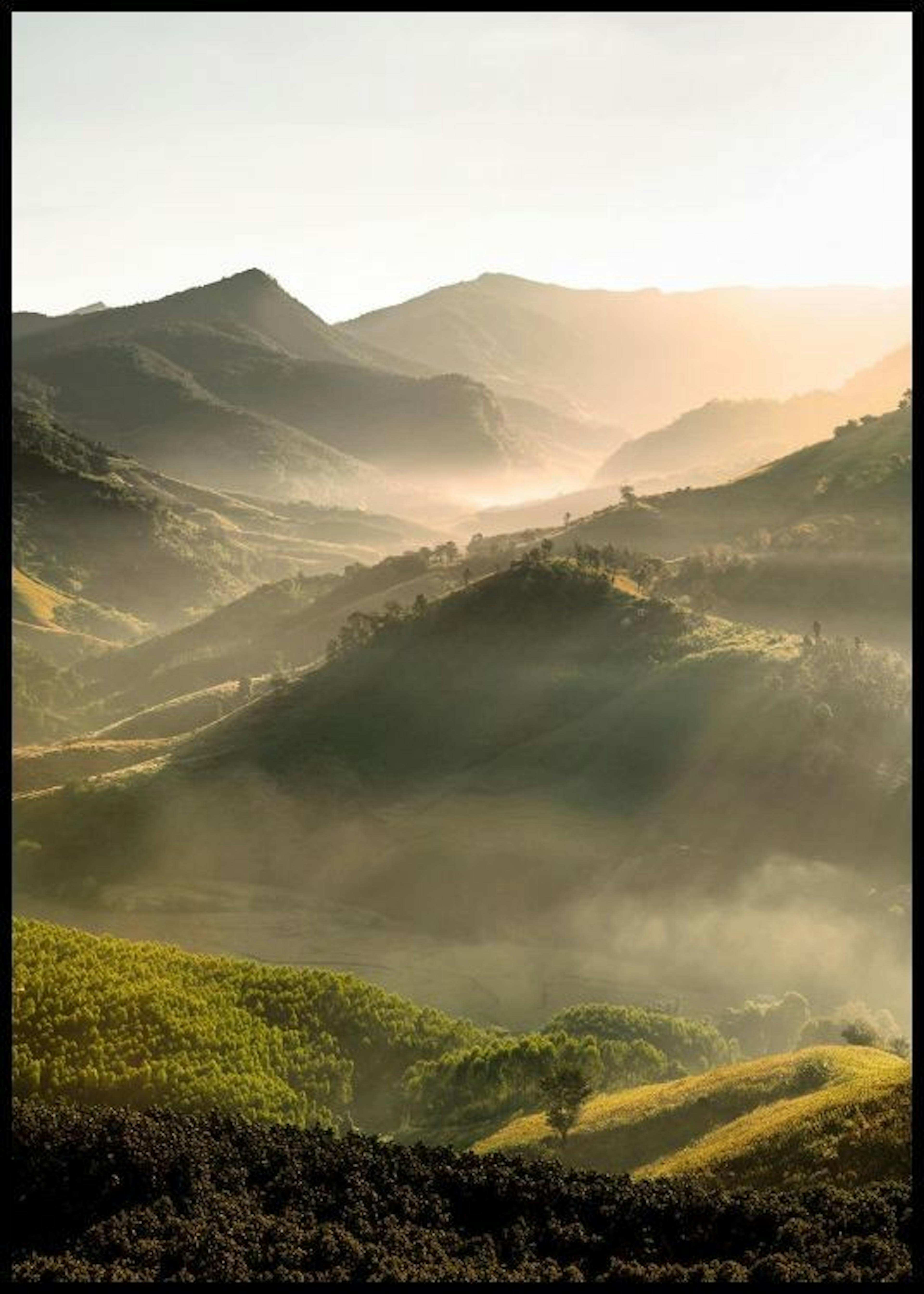 Vue sur la Montagne Poster 0