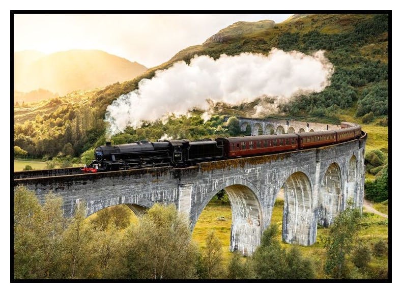 Jacobite Train Plakat (50x70 cm) - Poster Store