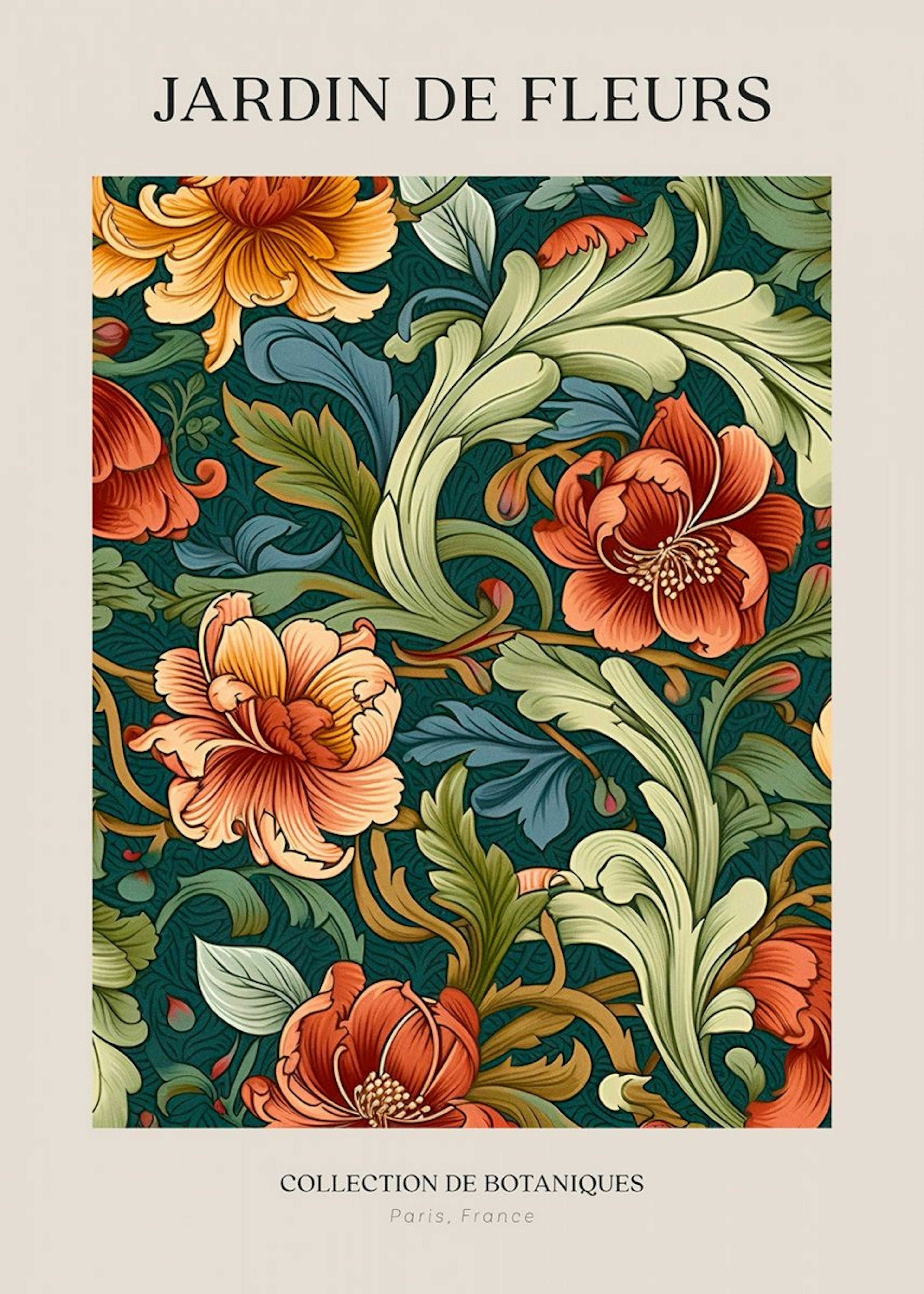 Jardin de Fleurs No1 Poster 0