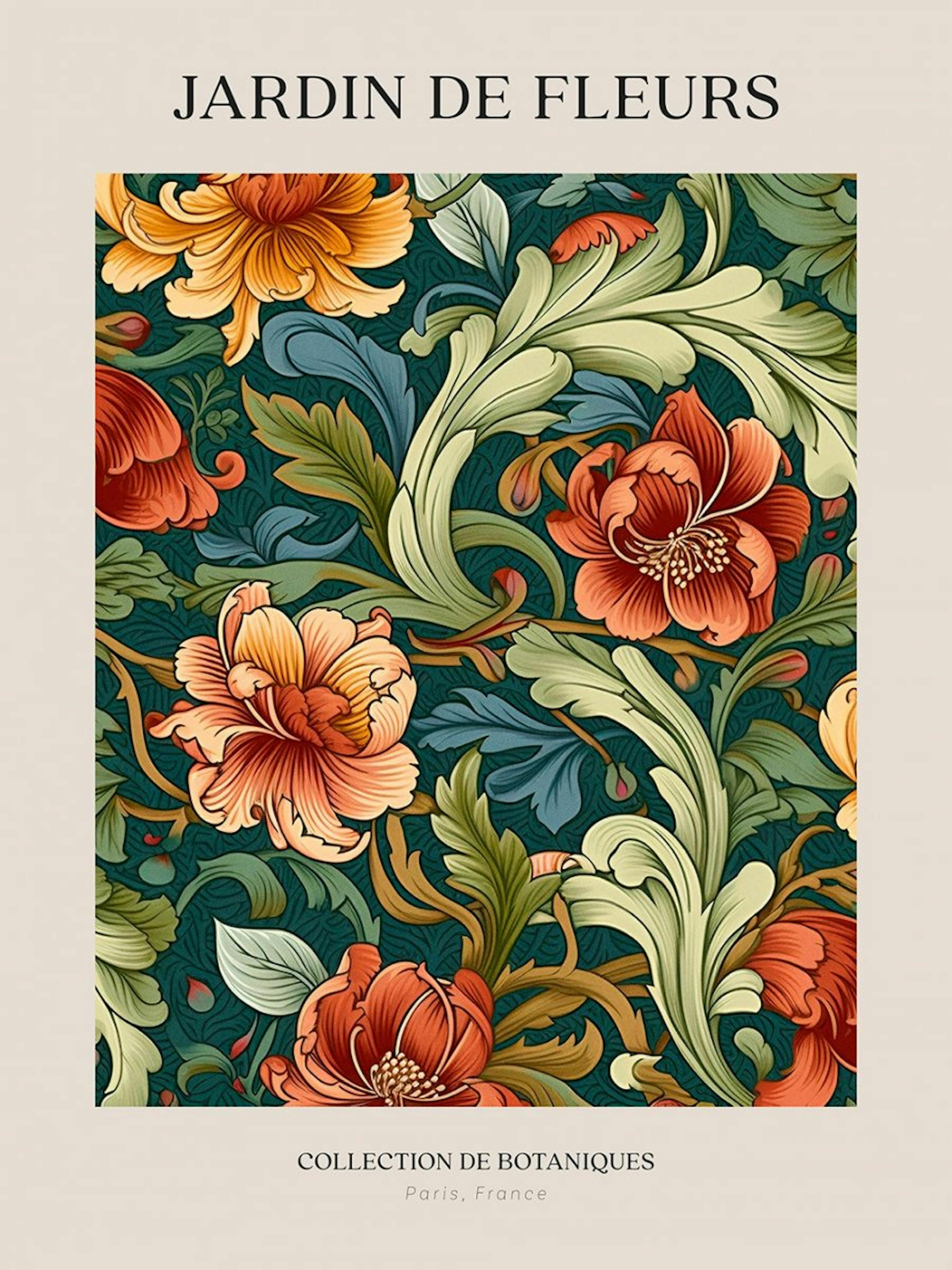 Jardin de Fleurs No1 Poster 0