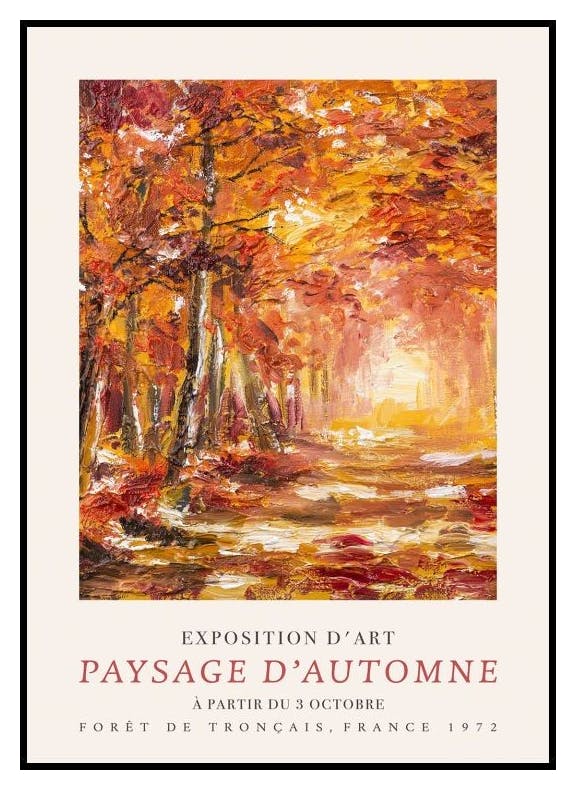 Paysage d’Automne No1 Plakat (50x70 cm) - Poster Store