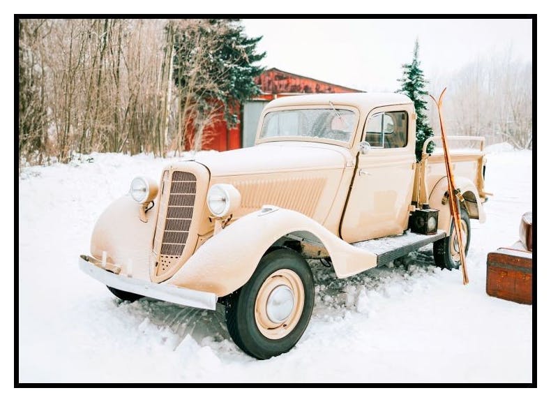 Winter Pickup Poster (13x18 cm) - Poster Store