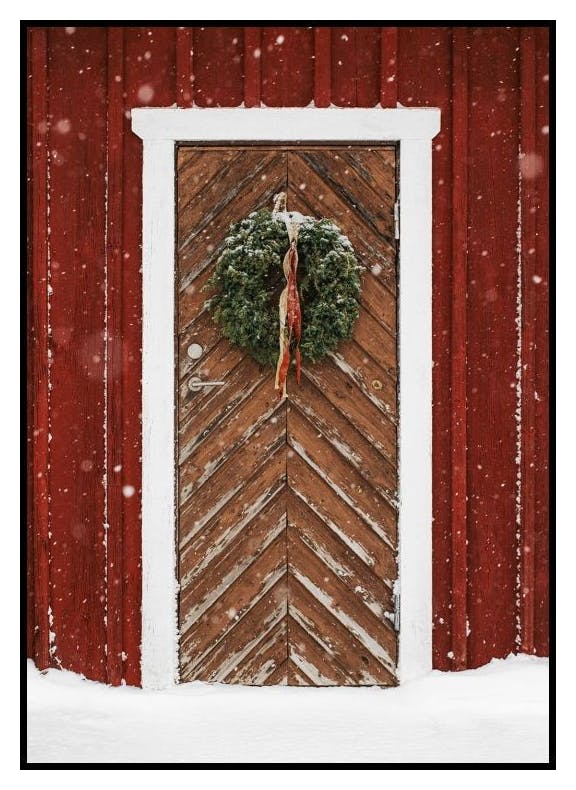 Śnieżne Drzwi Plakat (13x18 cm) - Poster Store