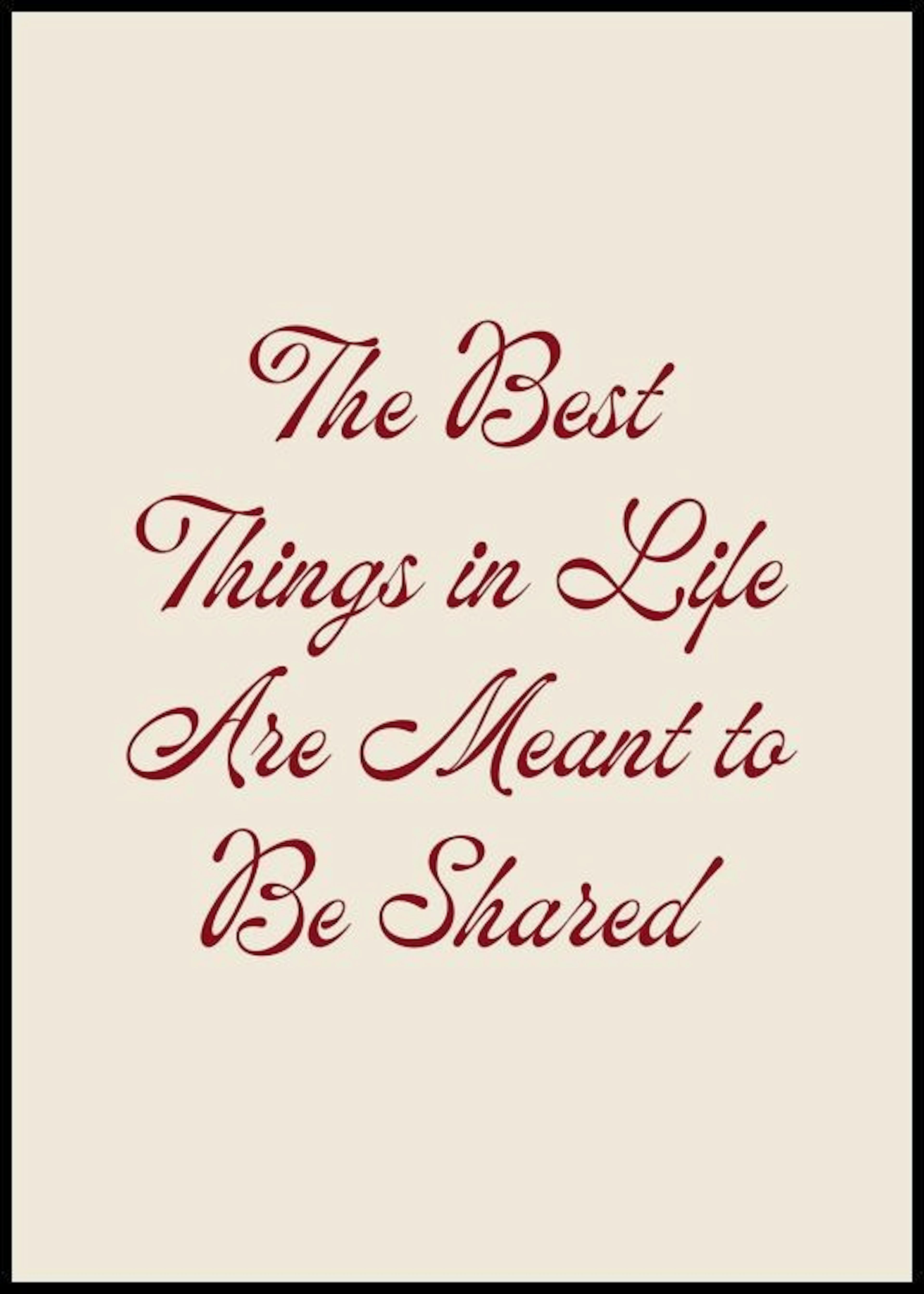 The Best Things in Life Plakat 0