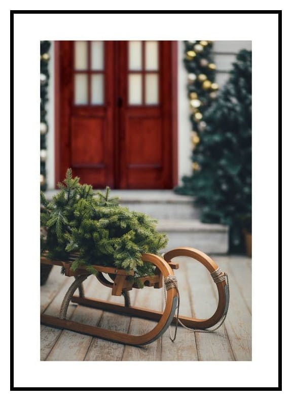 Luge en Bois Poster (50x70 cm) - Poster Store