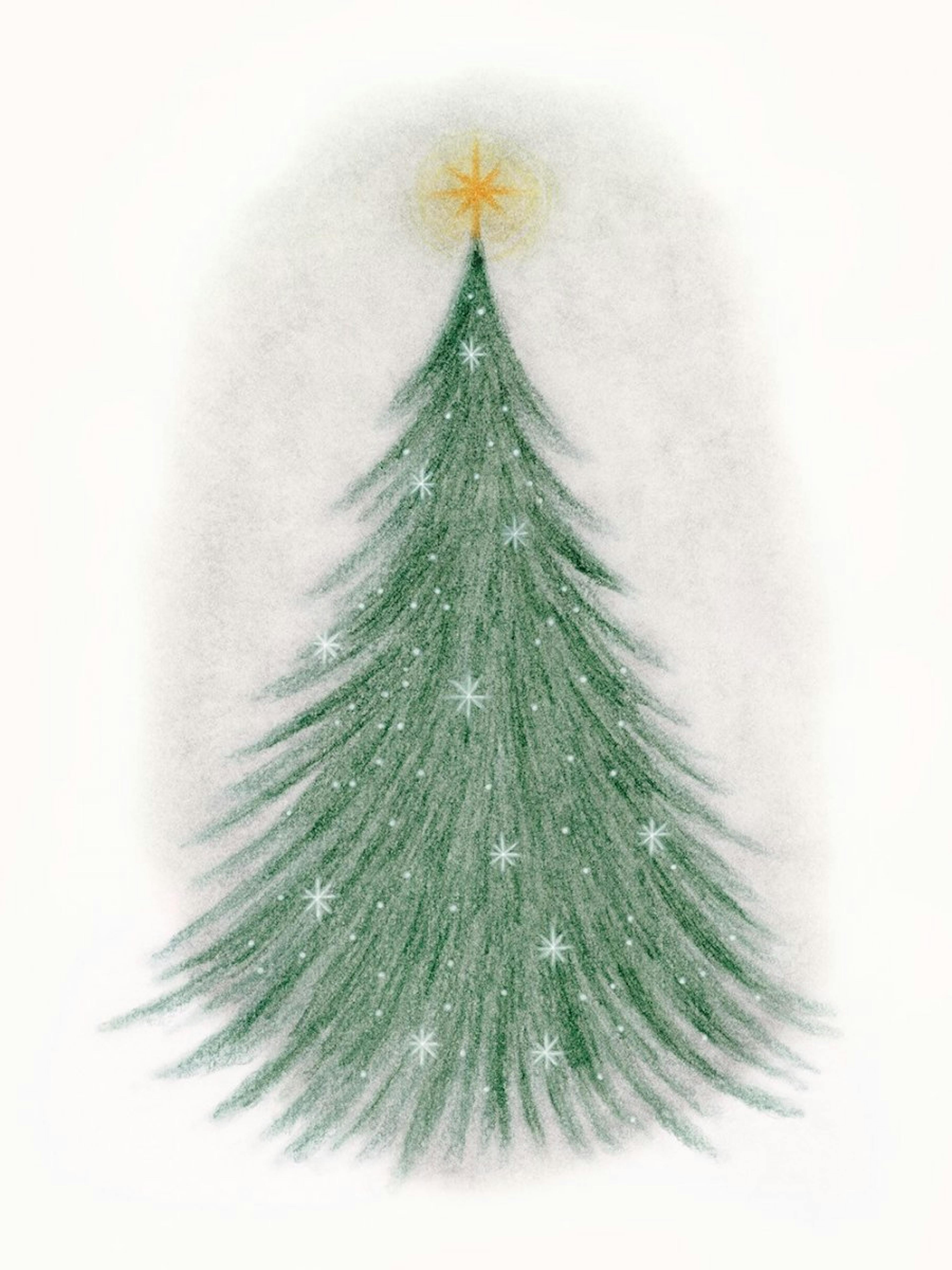 Sapin de Noël Scintillant Poster 0