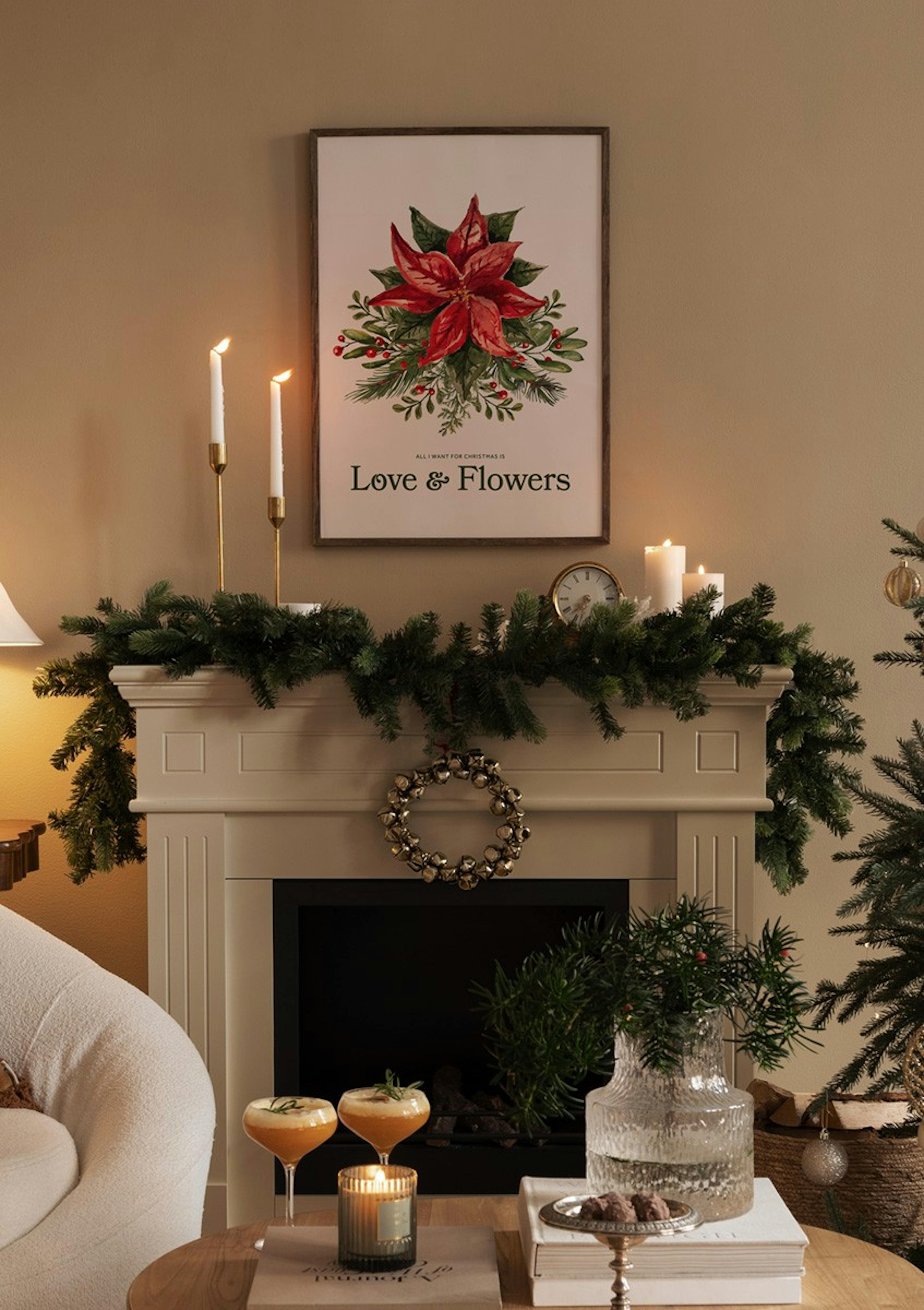 Love and Flowers for Christmas Poster thumbnail