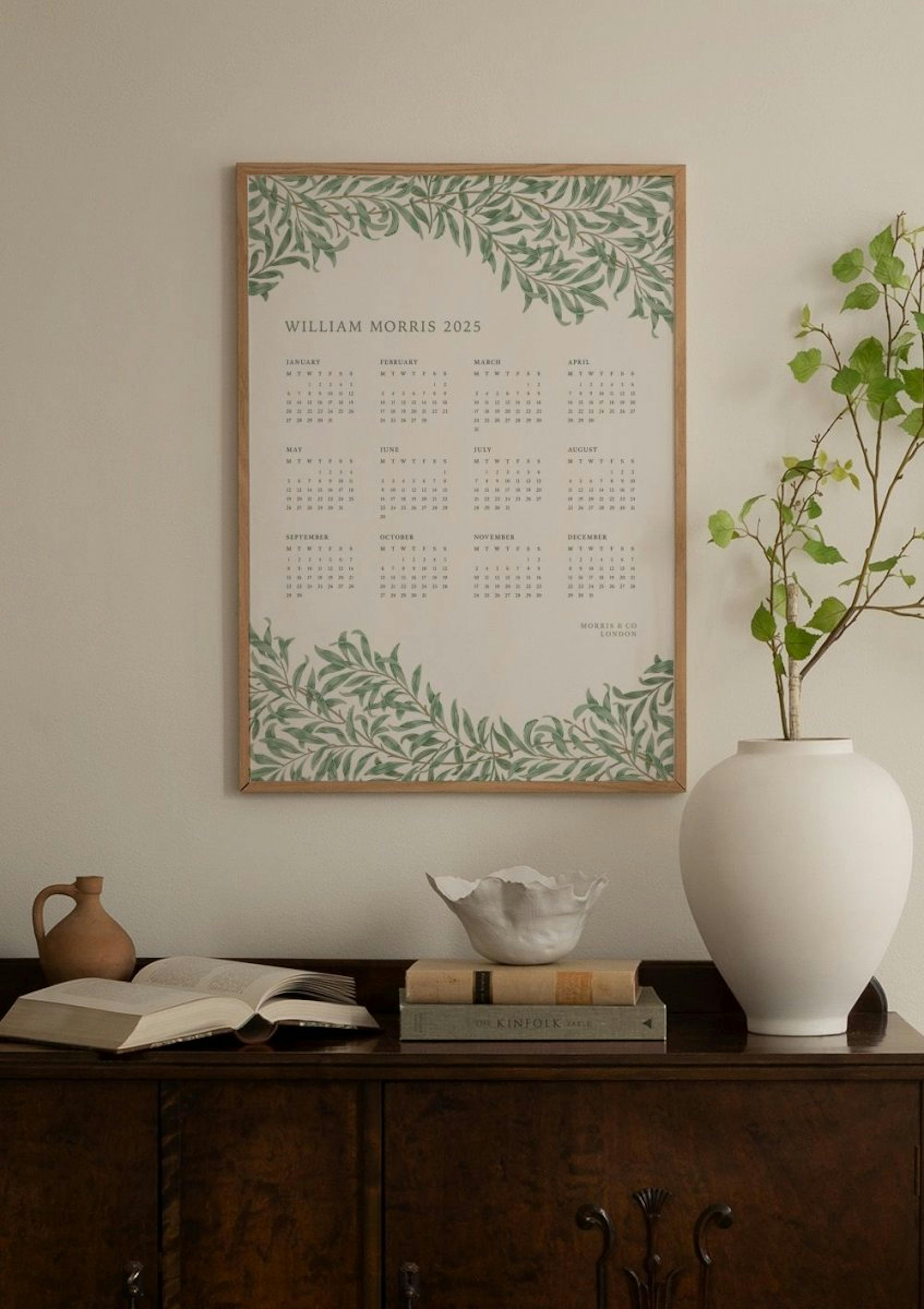 Verde William Morris 2025 Calendario Poster thumbnail