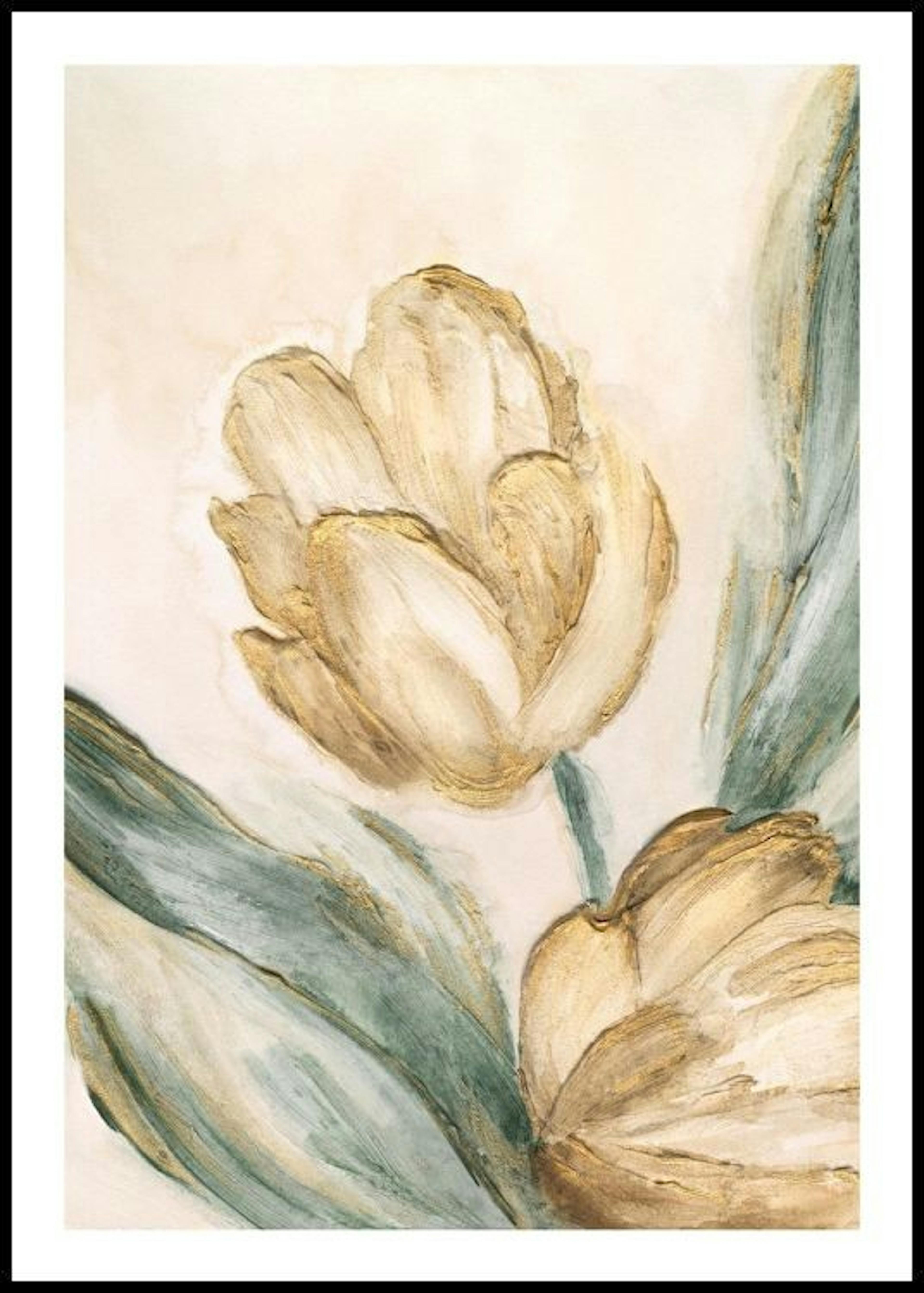 Golden Touch Flower Plakat 0