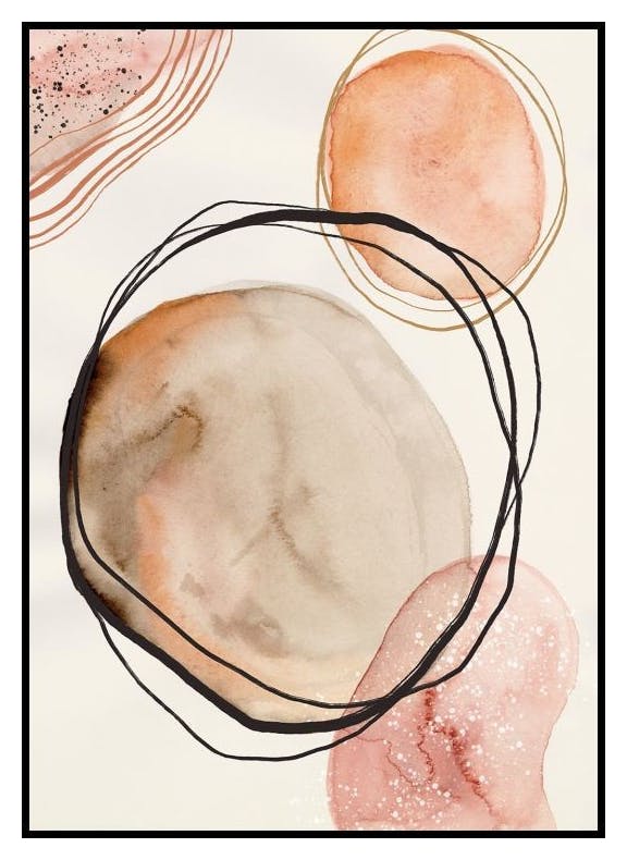 Abstract Earth Tones No2 Plakat (50x70 cm) - Poster Store