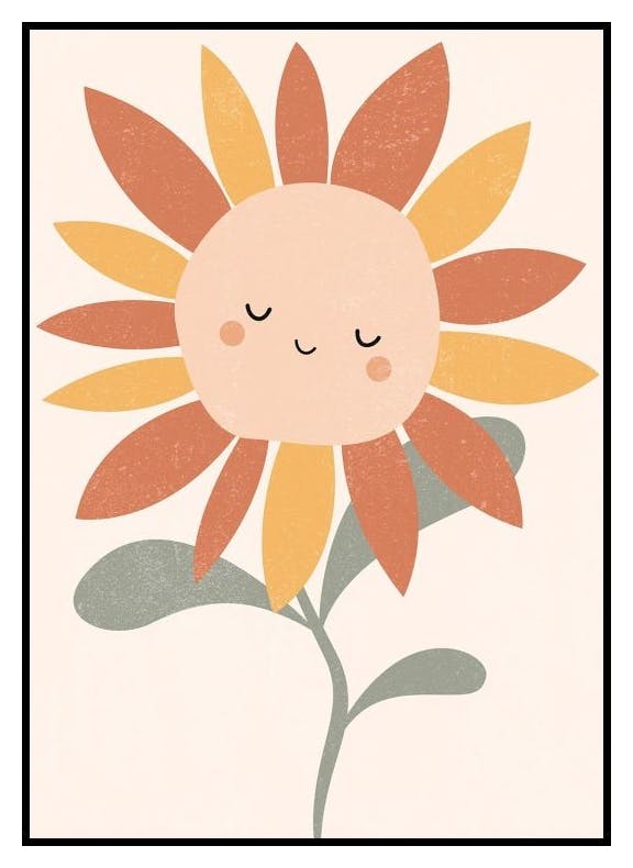 Swaying Flower Poster (21x30 cm) - Poster Store