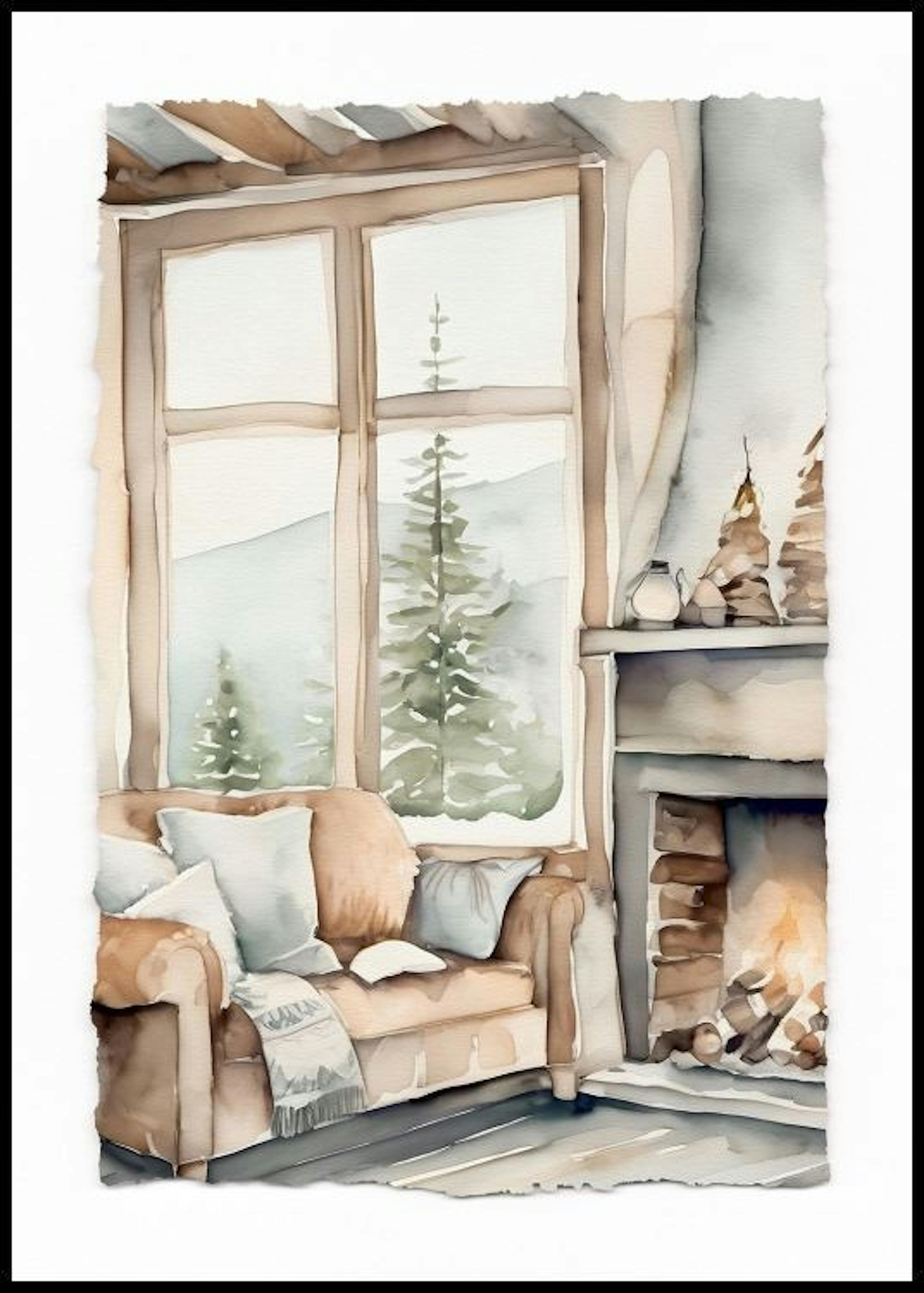 Cozy Cabin Life Poster 0