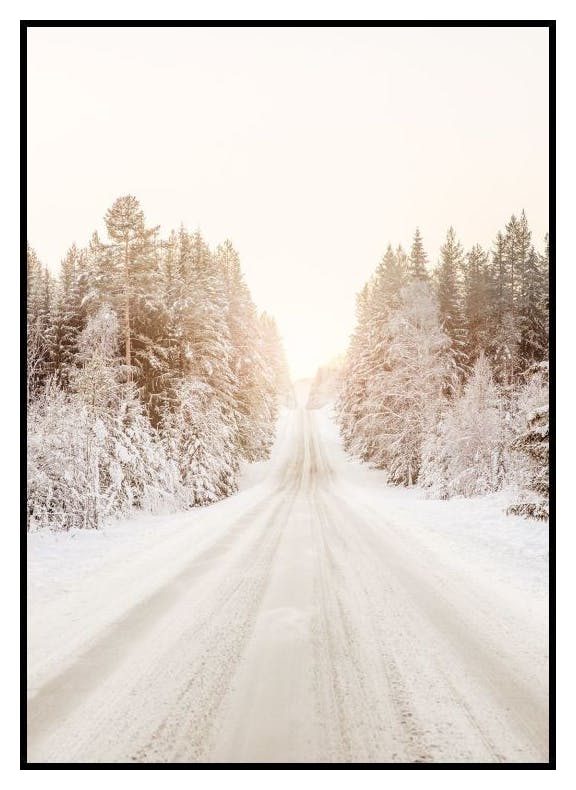 Plakat Śnieżna Droga (50x70 cm) - Poster Store