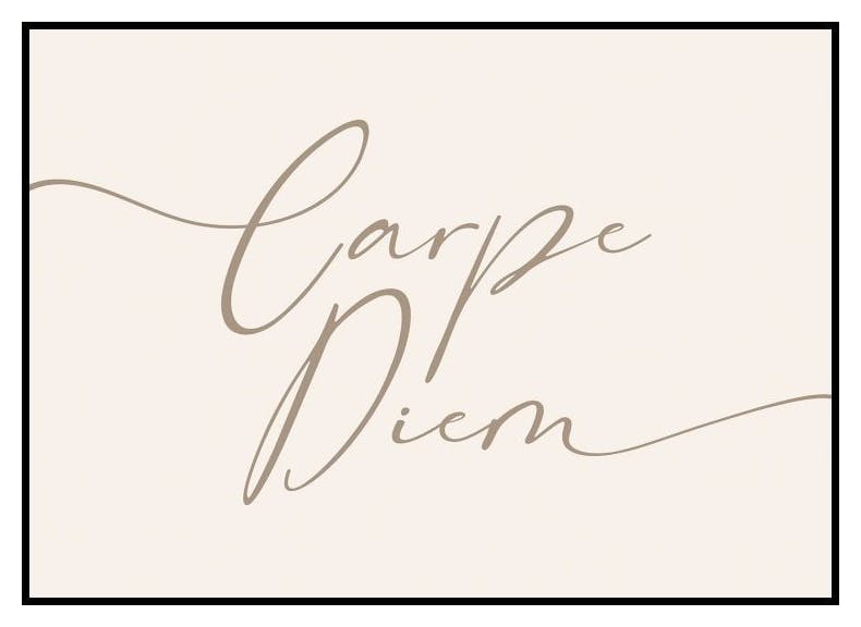 Carpe Diem Poster (30x40 cm) - Poster Store