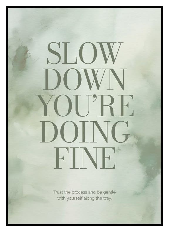 You're Doing Fine Poster (30x40 cm) - Poster Store