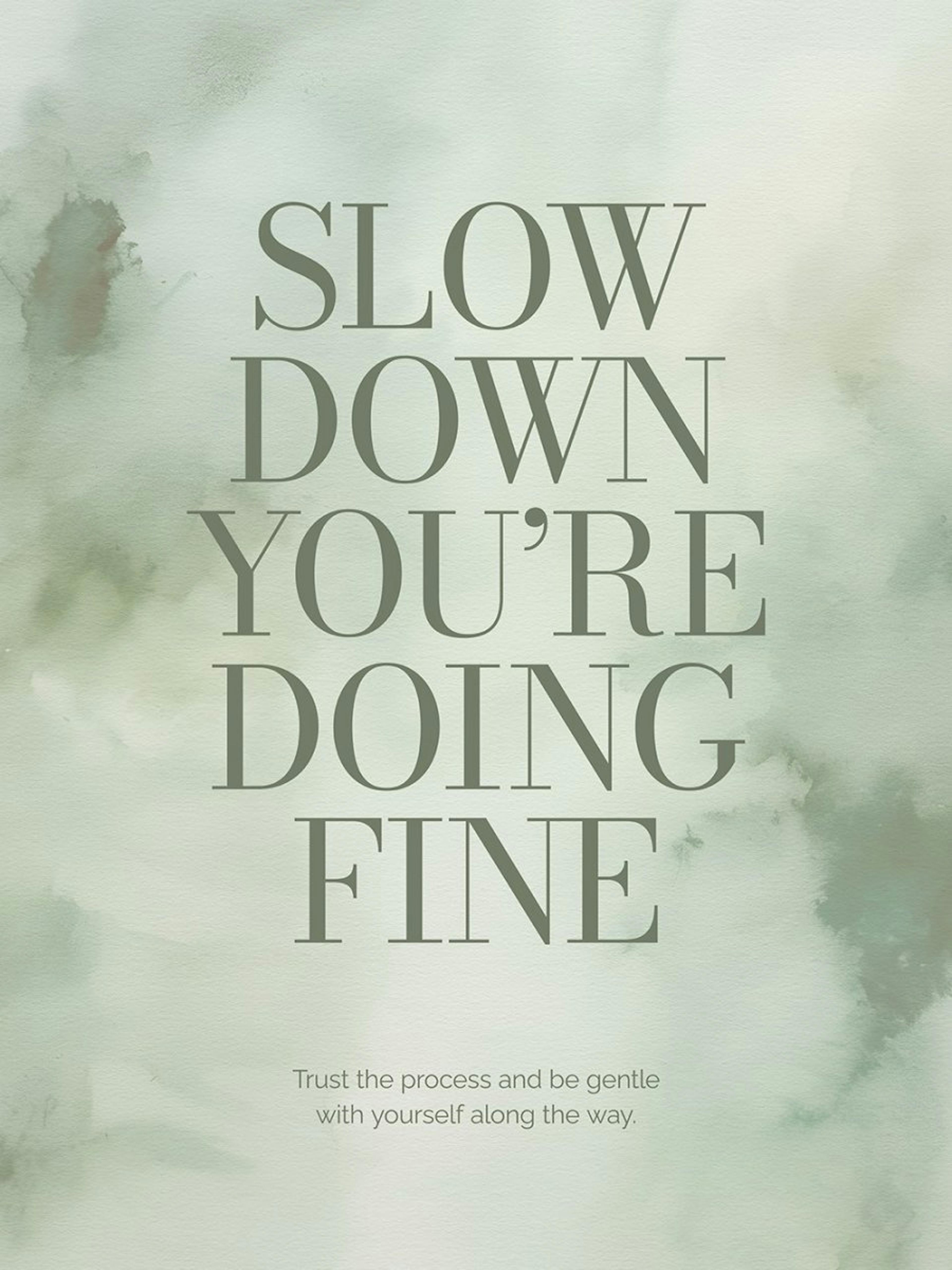 Póster "You're Doing Fine" 0