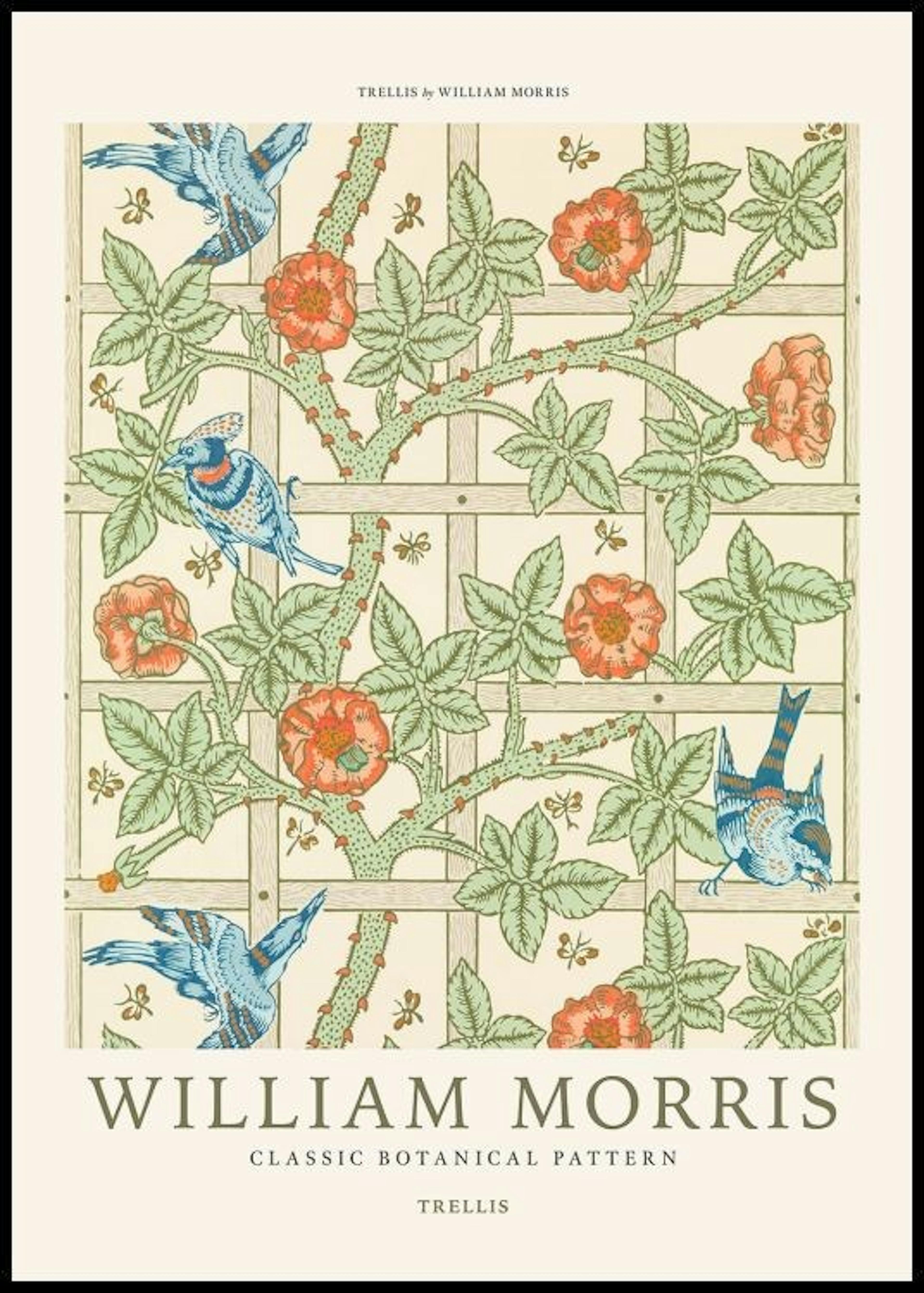 William Morris - Trellis ポスター 0