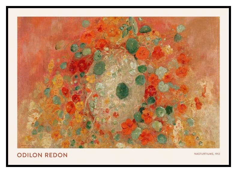 Odilon Redon - Plakat z Nasturcjami (50x70 cm) - Poster Store