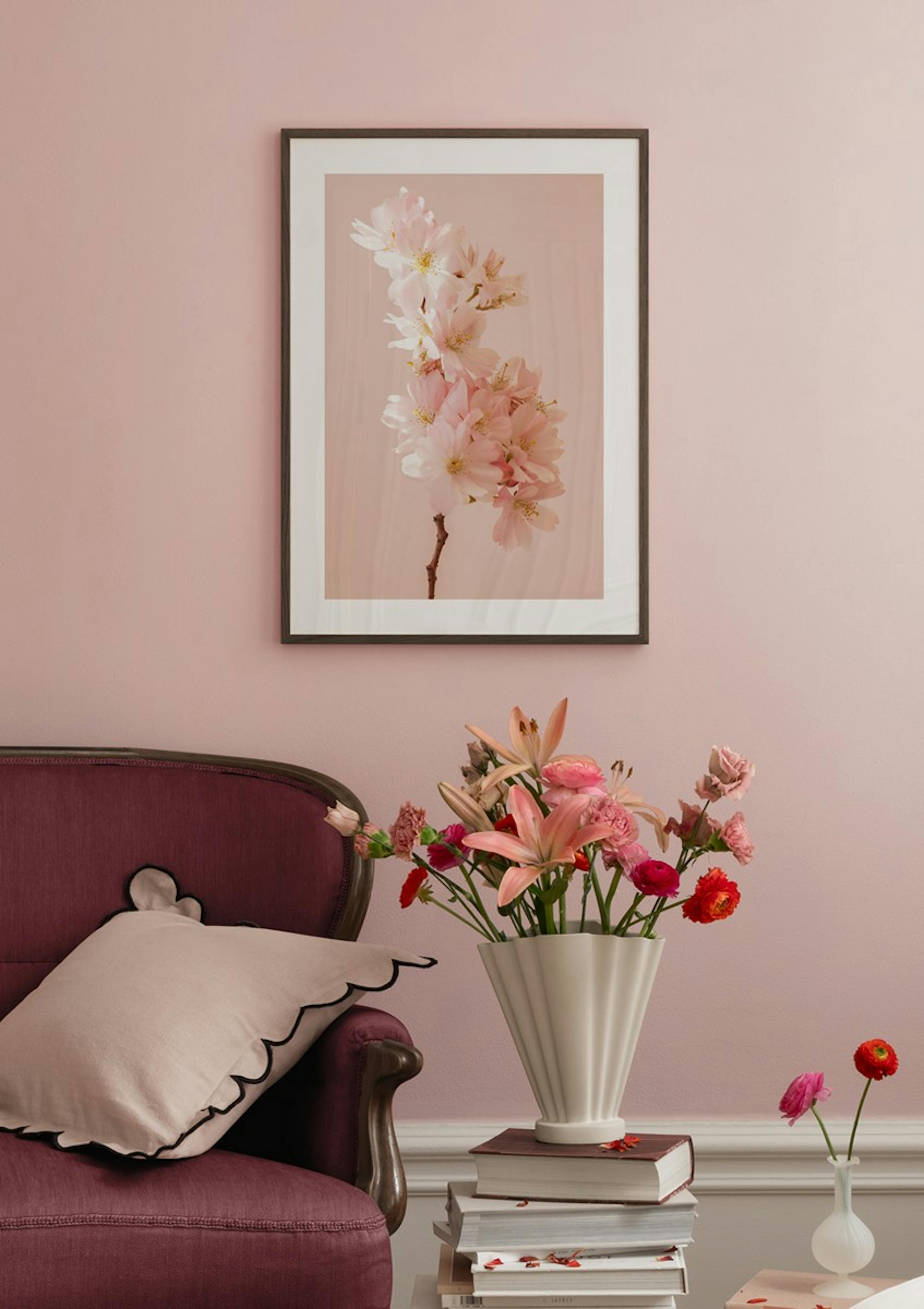 Romantic Cherry Blossom Poster thumbnail