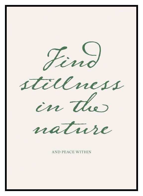 Vind Rust in de Natuur Poster (30x40 cm) - Poster Store