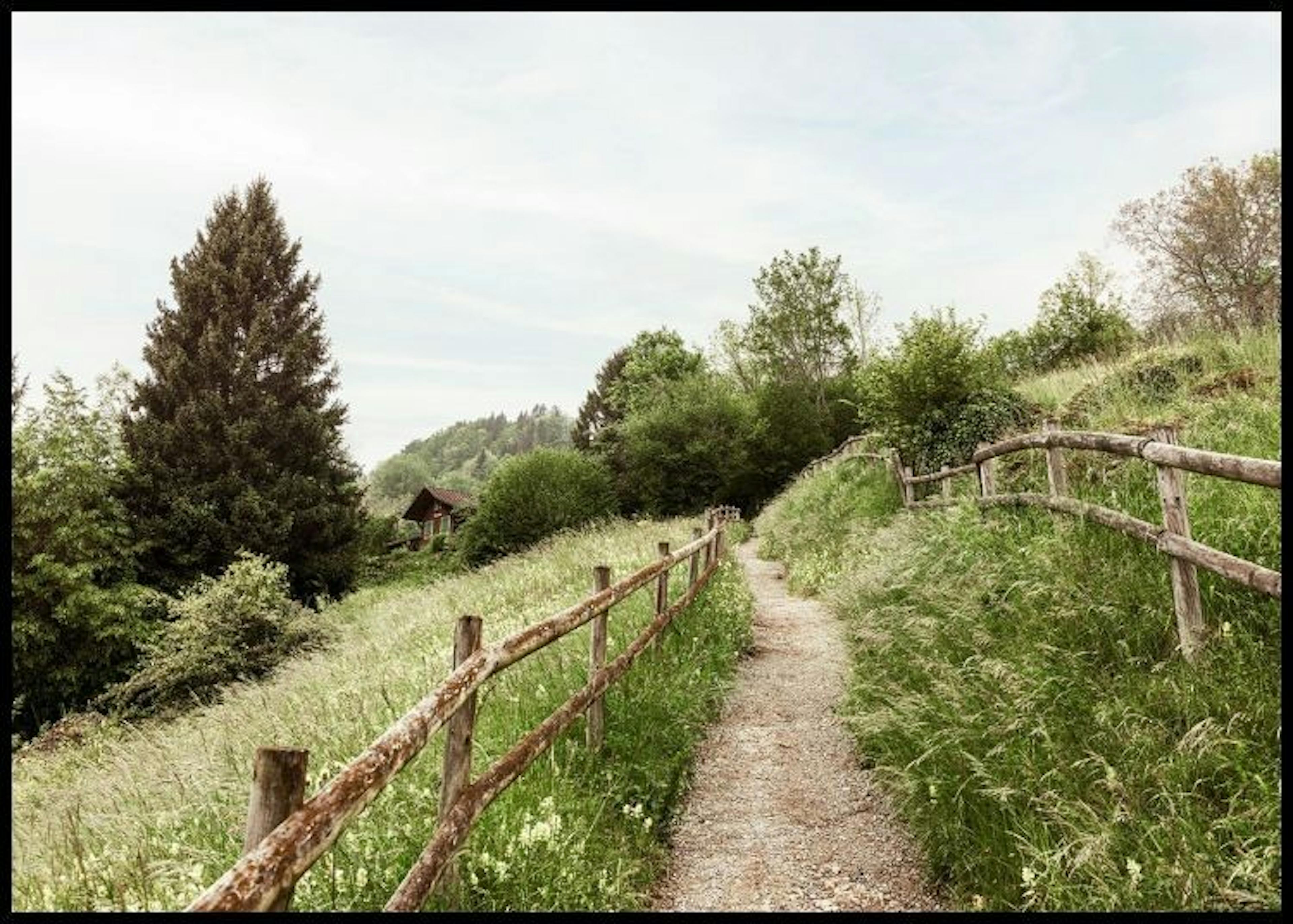 Chemin à travers les Collines Poster 0