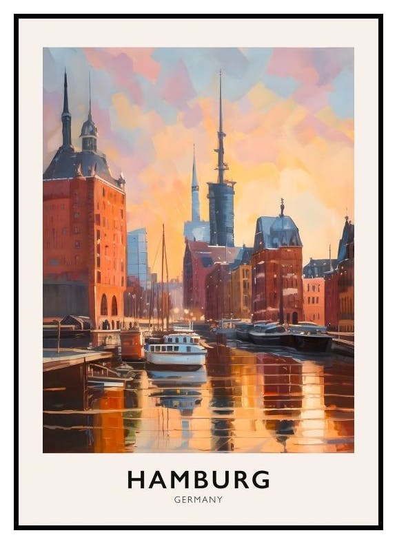 Hamburg Dreams Plakat (30x40 cm) - Poster Store