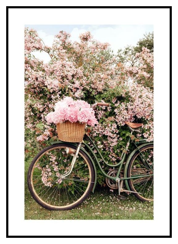 Vélo en Fleurs Poster (30x40 cm) - Poster Store