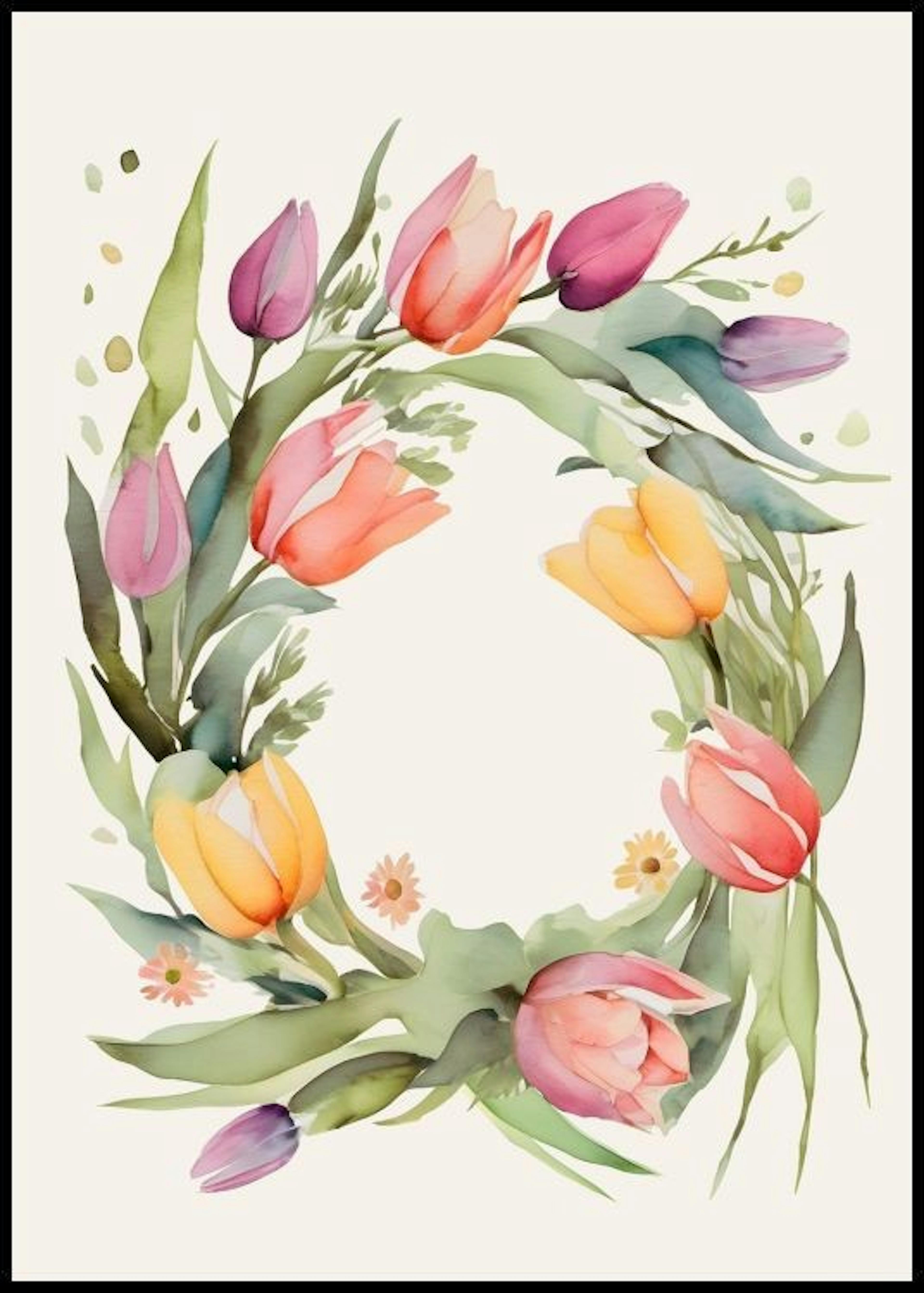 Couronne de Tulipes Poster 0