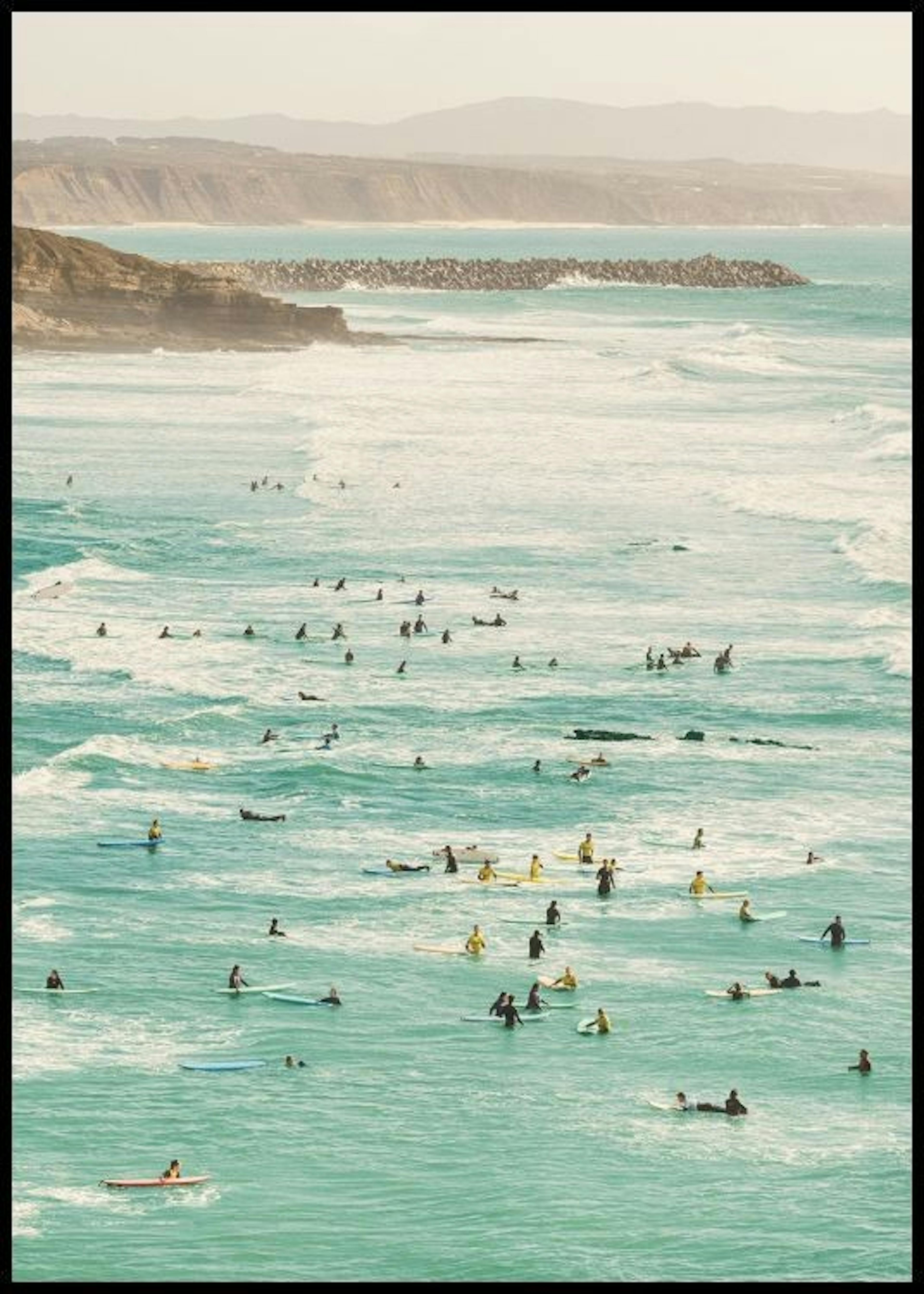 Mar de Surfistas Póster 0