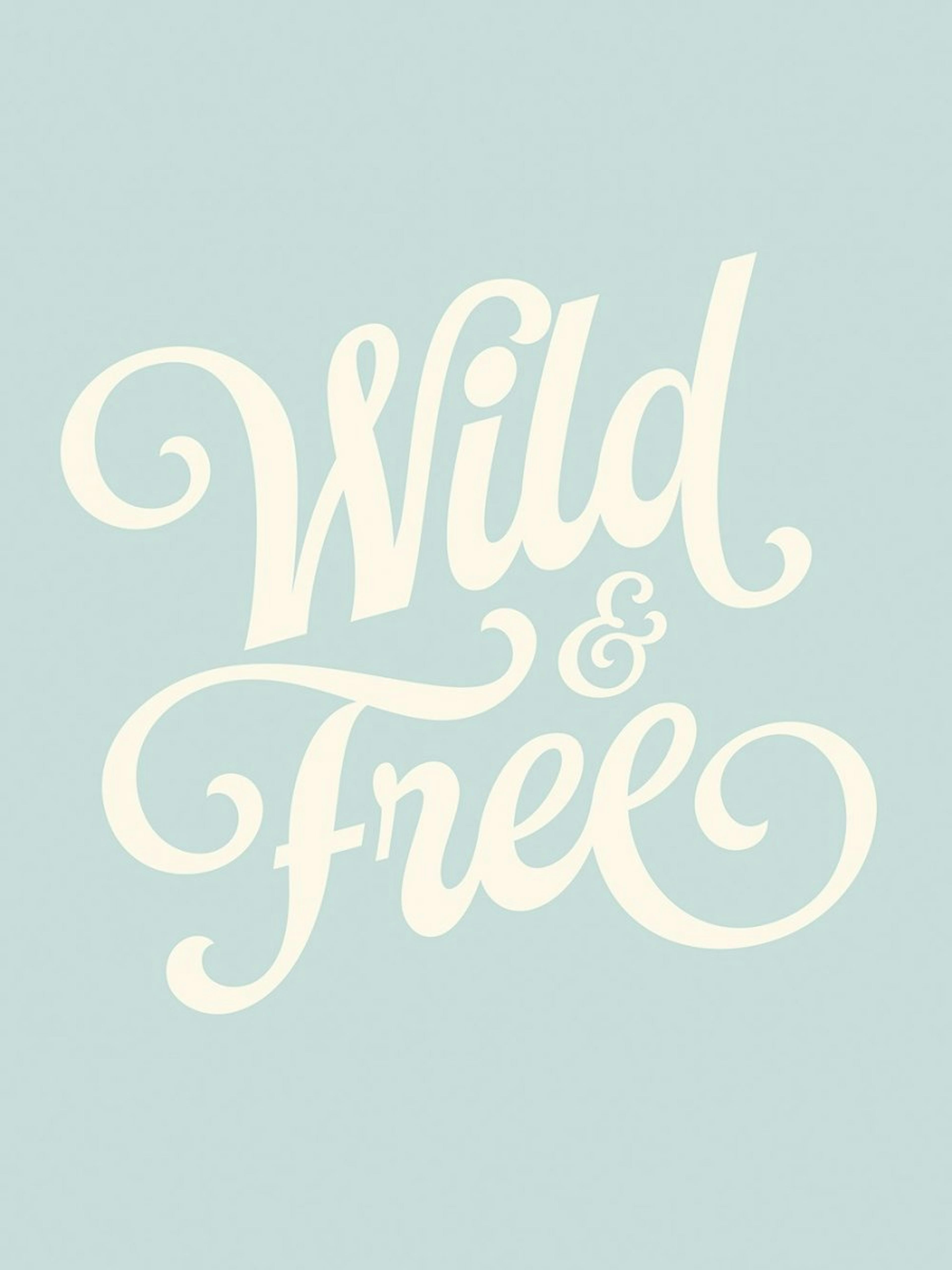 Wild and Free Blue Poster 0