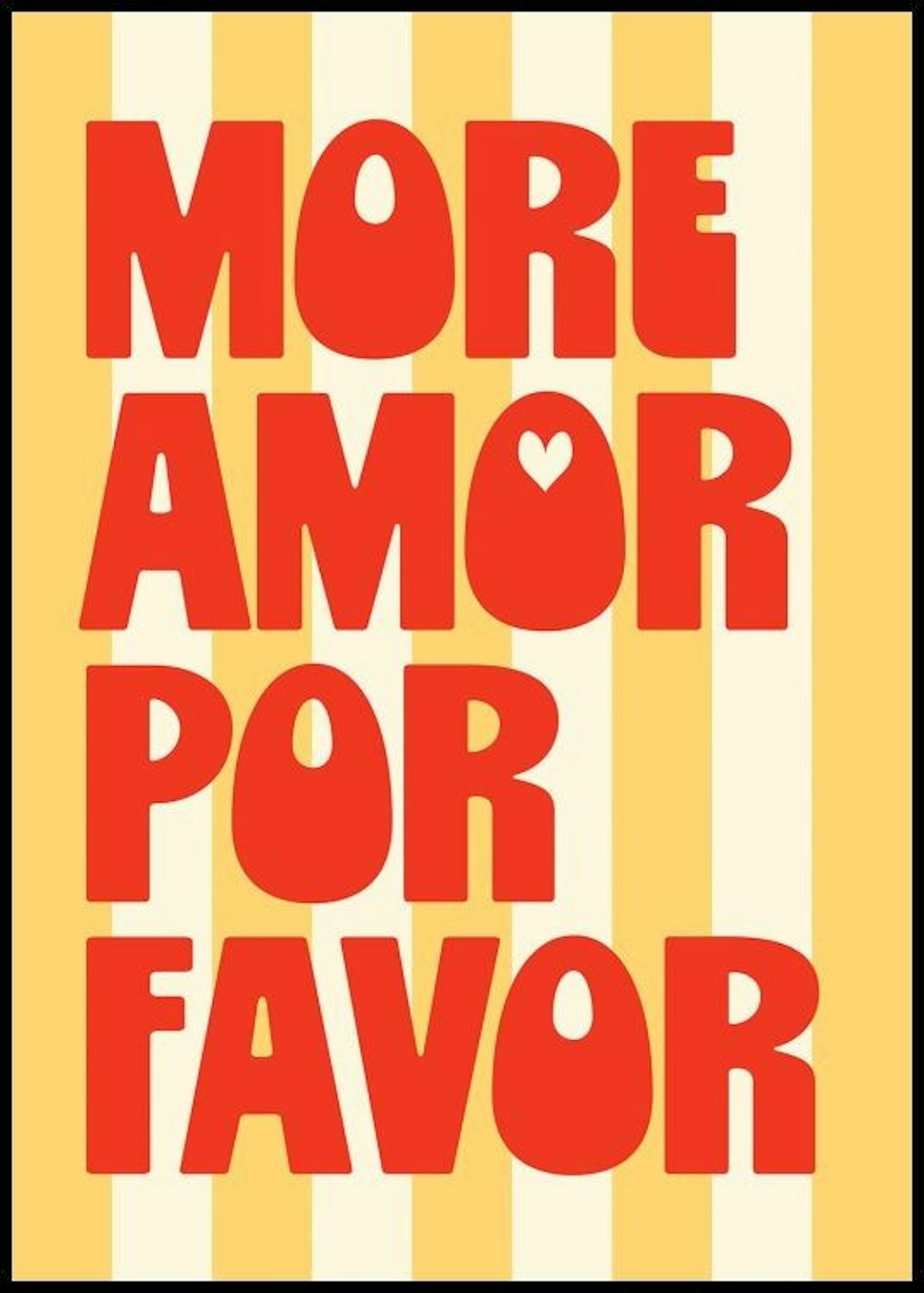 Más Amor Por Favor Póster 0