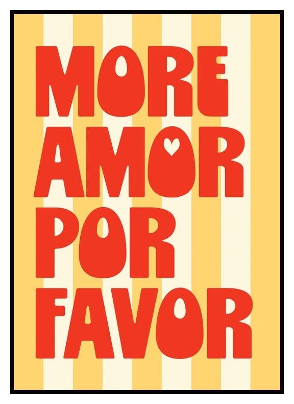 Meer Amor Por Favor Poster (30x40 cm) - Poster Store