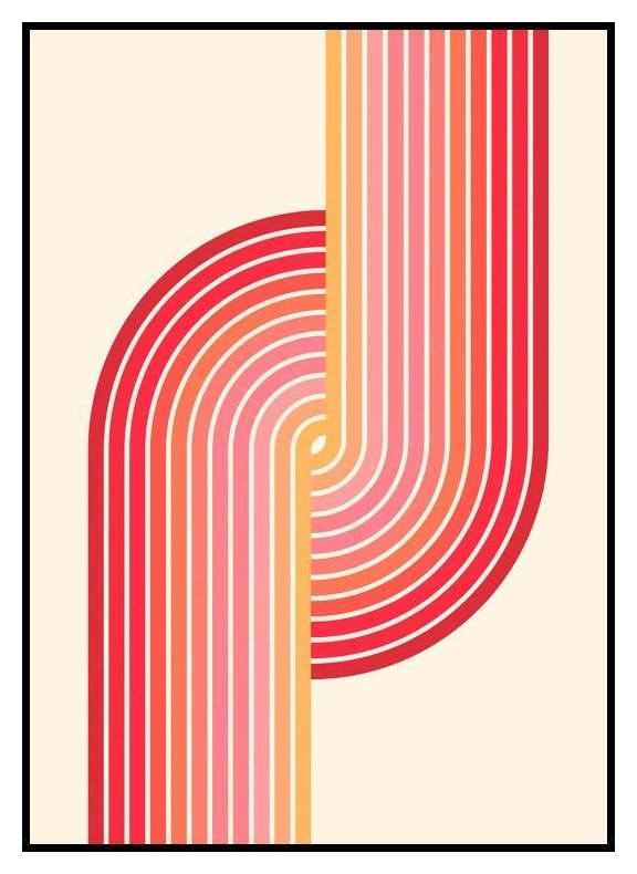Bauhaus Bogen Poster (50x70 cm) - Poster Store