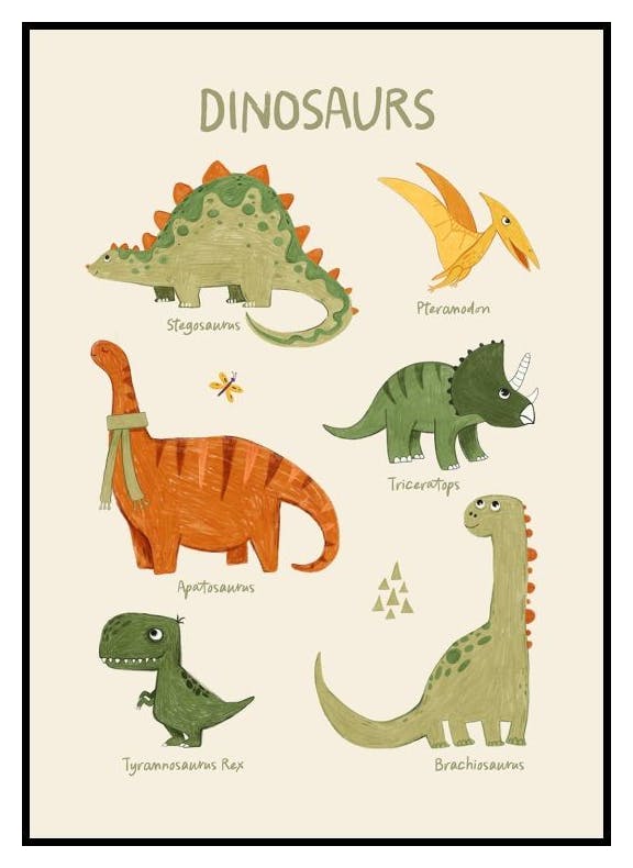Dinosaurussen Poster (50x70 cm) - Poster Store