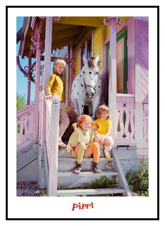 Pippi Pończoszanka i jej przyjaciele Plakat (21x30 cm) - Poster Store