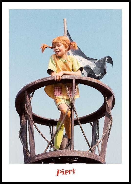 Pippi Calzaslargas Pirata Póster 0