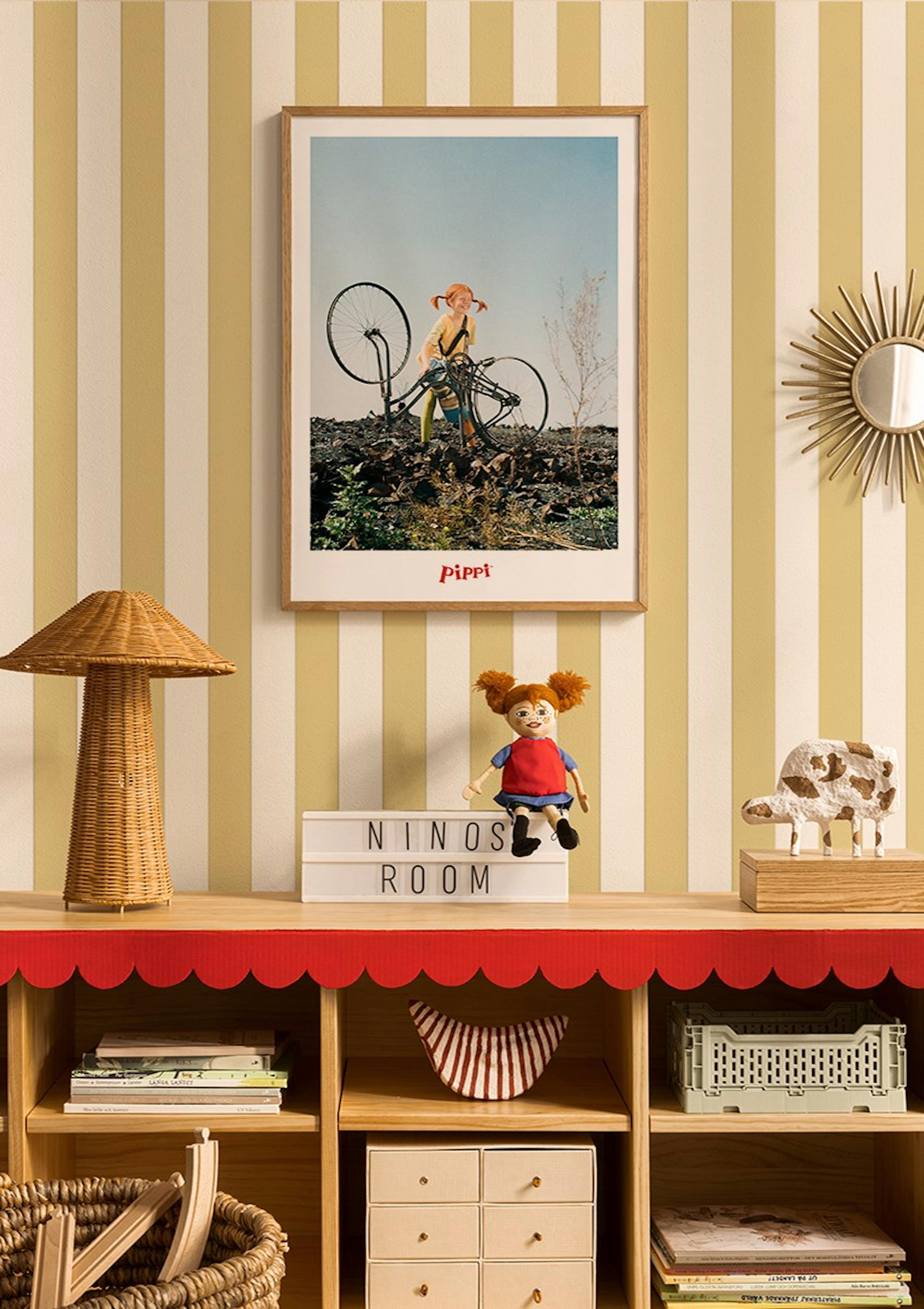 Pippi Langstrømpe og Sykkelen Hennes Plakat thumbnail