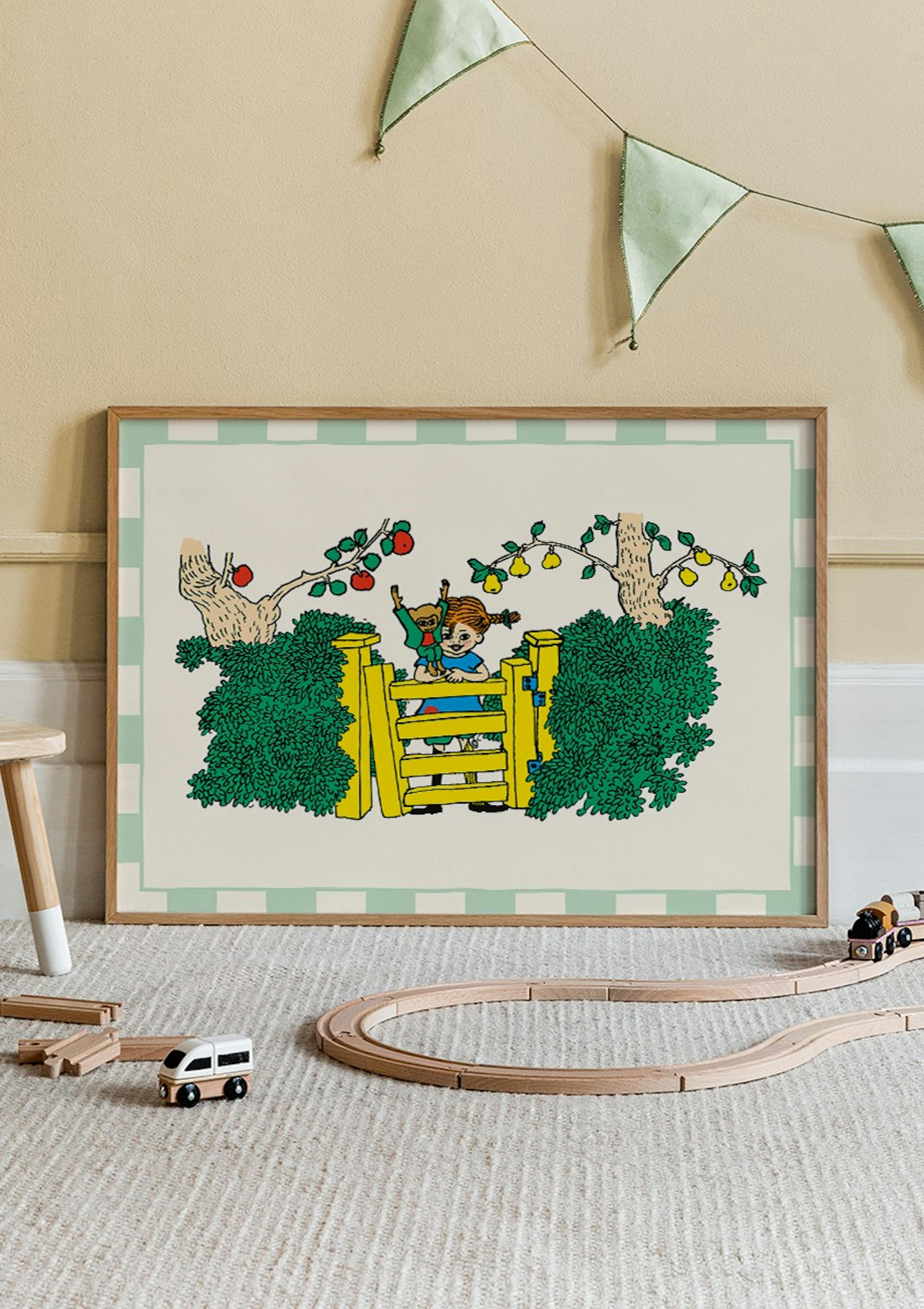 Pippi Longstocking in the Garden Poster thumbnail