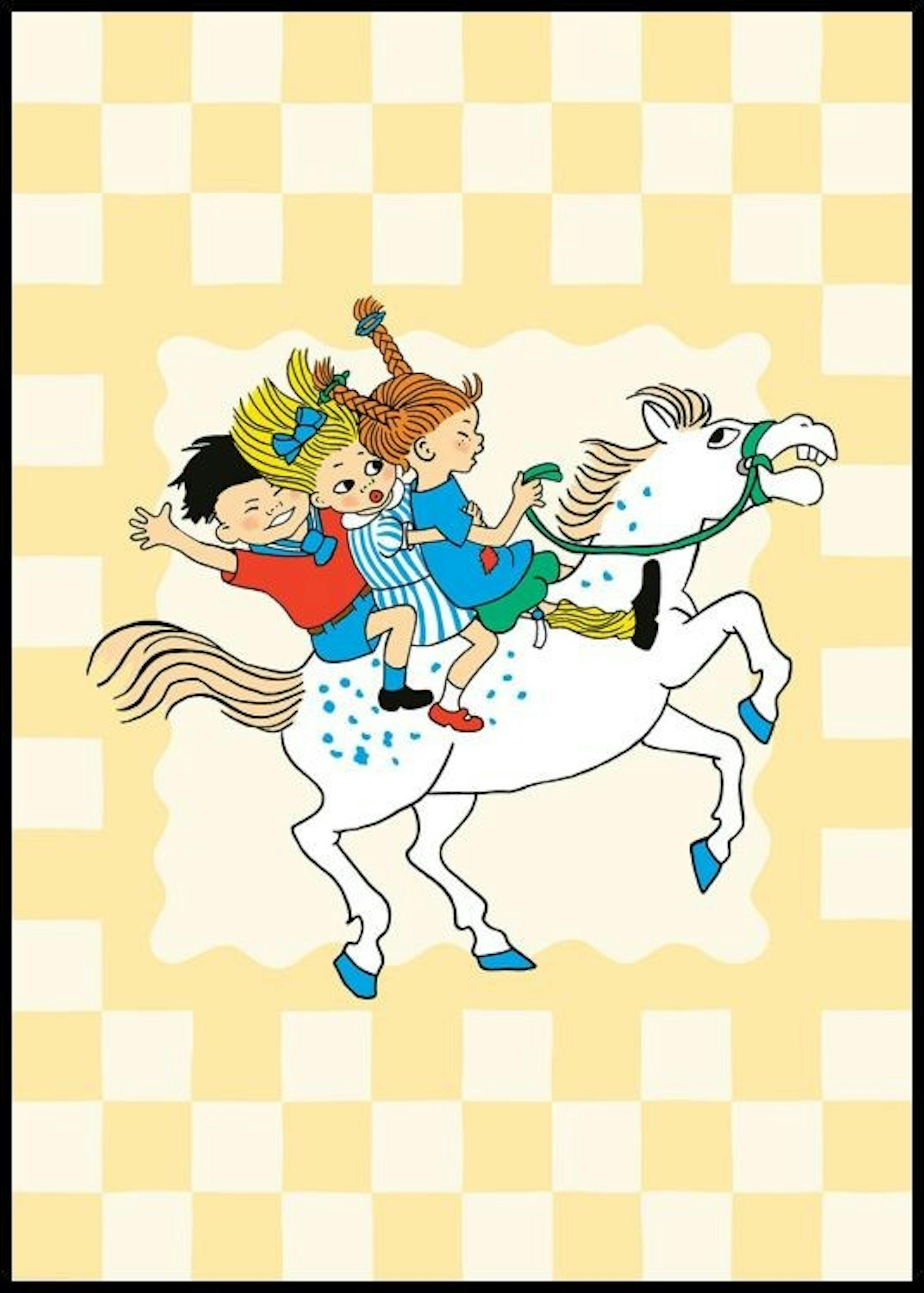 Pippi Longstocking à Cheval Poster 0
