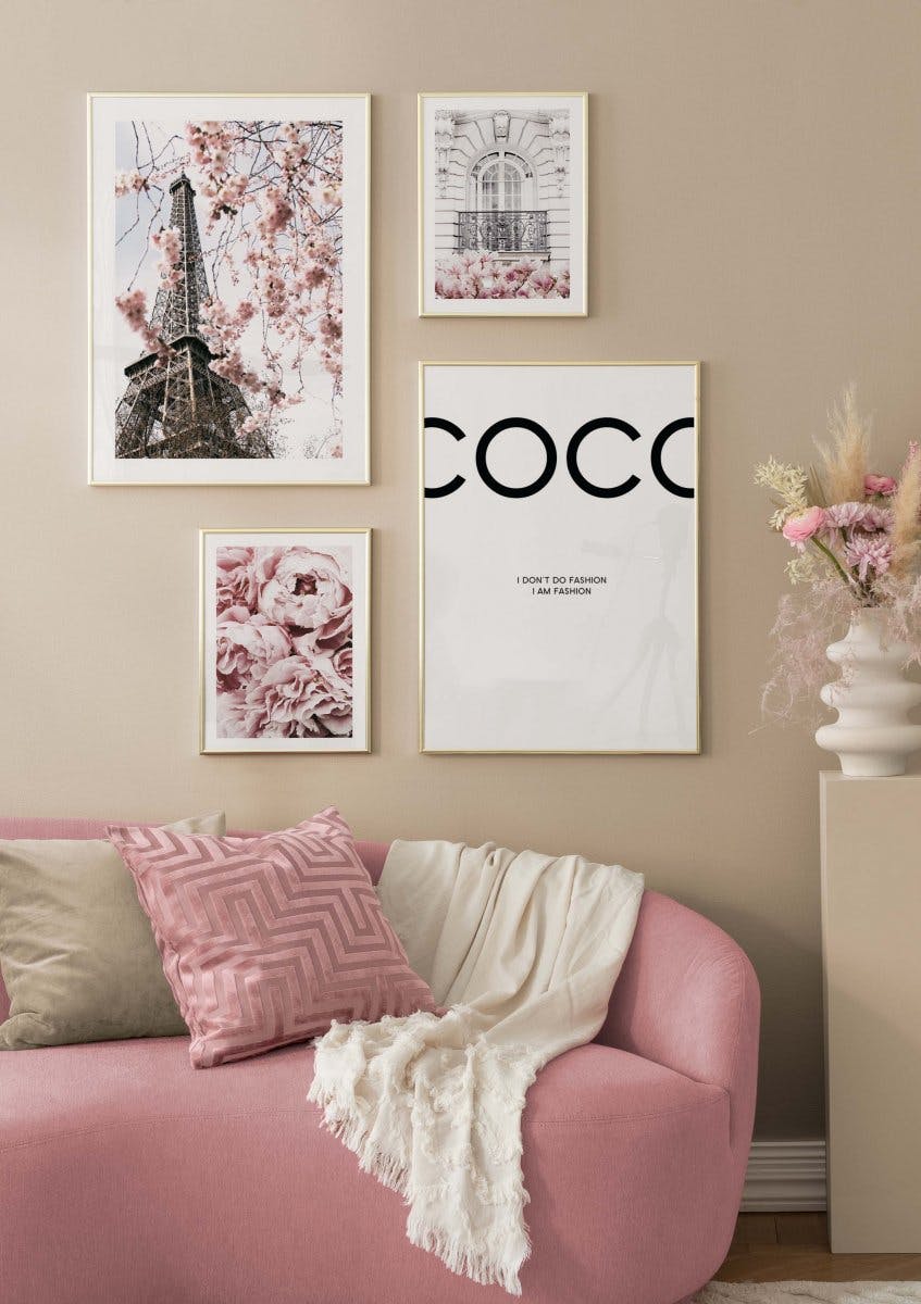 Rosa Paris Posterpaket (ONE SIZE) - Poster Store